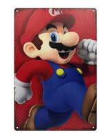 Mario Rennend Metal Gaming  Sign