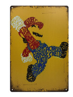 Mario Letters Metal Gaming  Sign