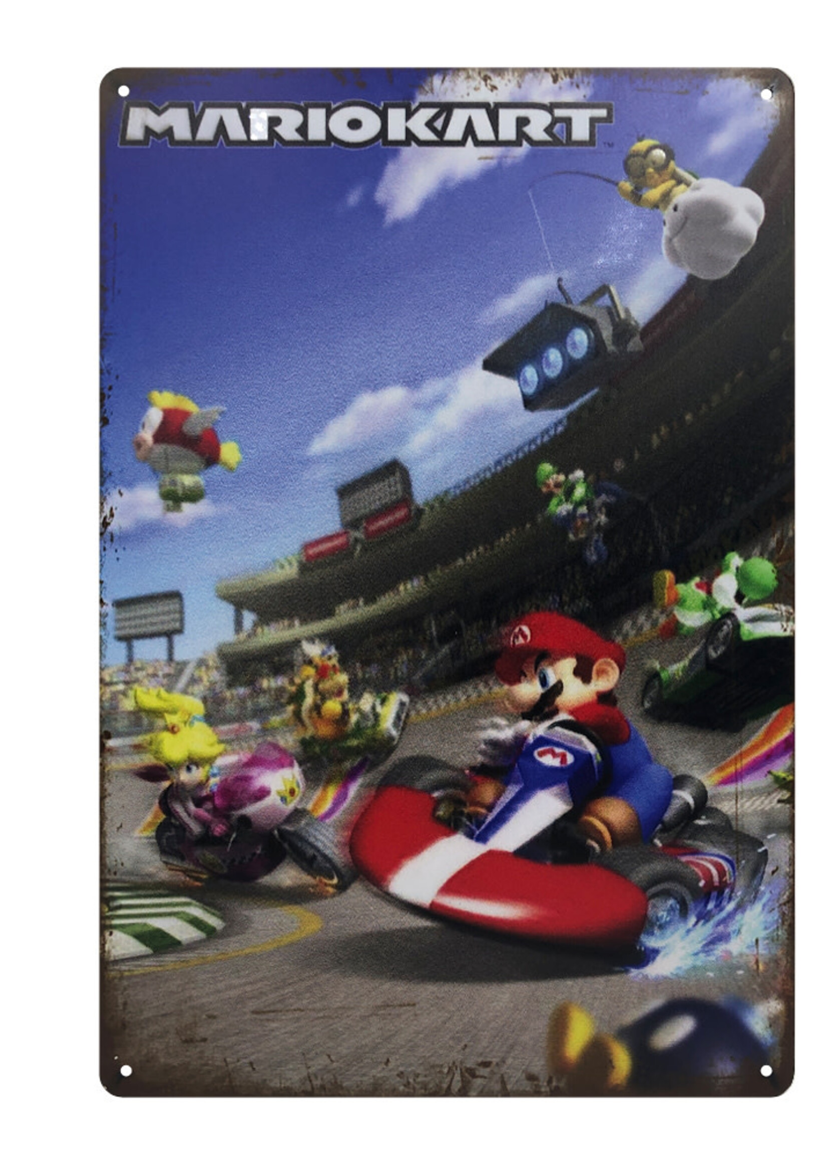 Mario Kart Metal Gaming Sign