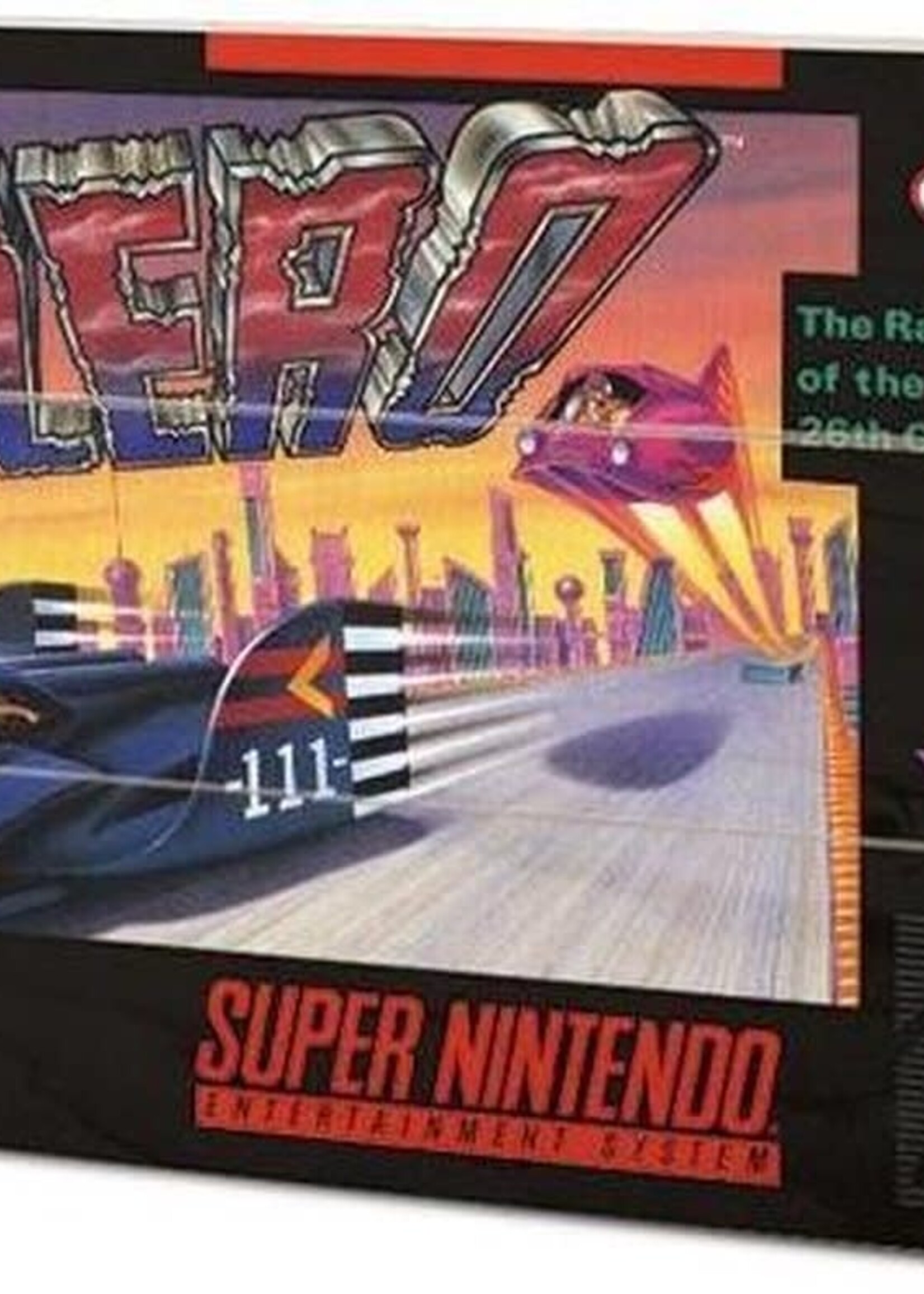 Super Nintendo F-Zero Wood  Print 20x29cm
