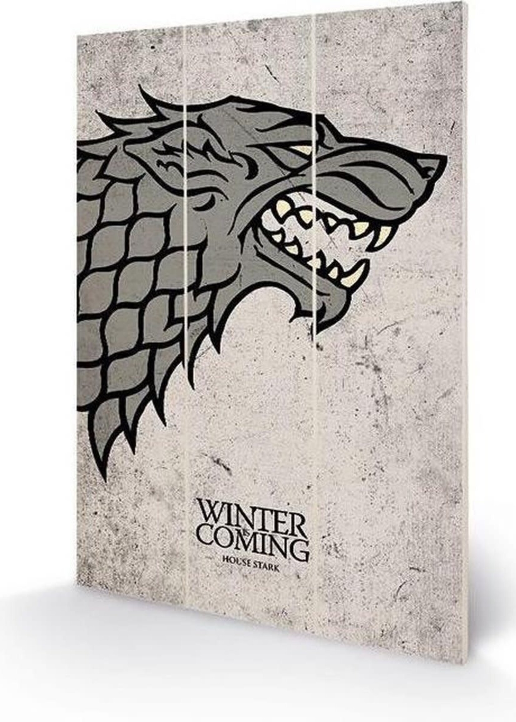 Game Of Thrones Stark Sigil Wood Print 20x29cm