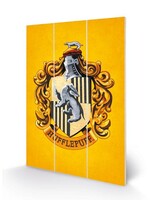 Harry Potter Hufflepuff Crest Wood Print 20x29cm