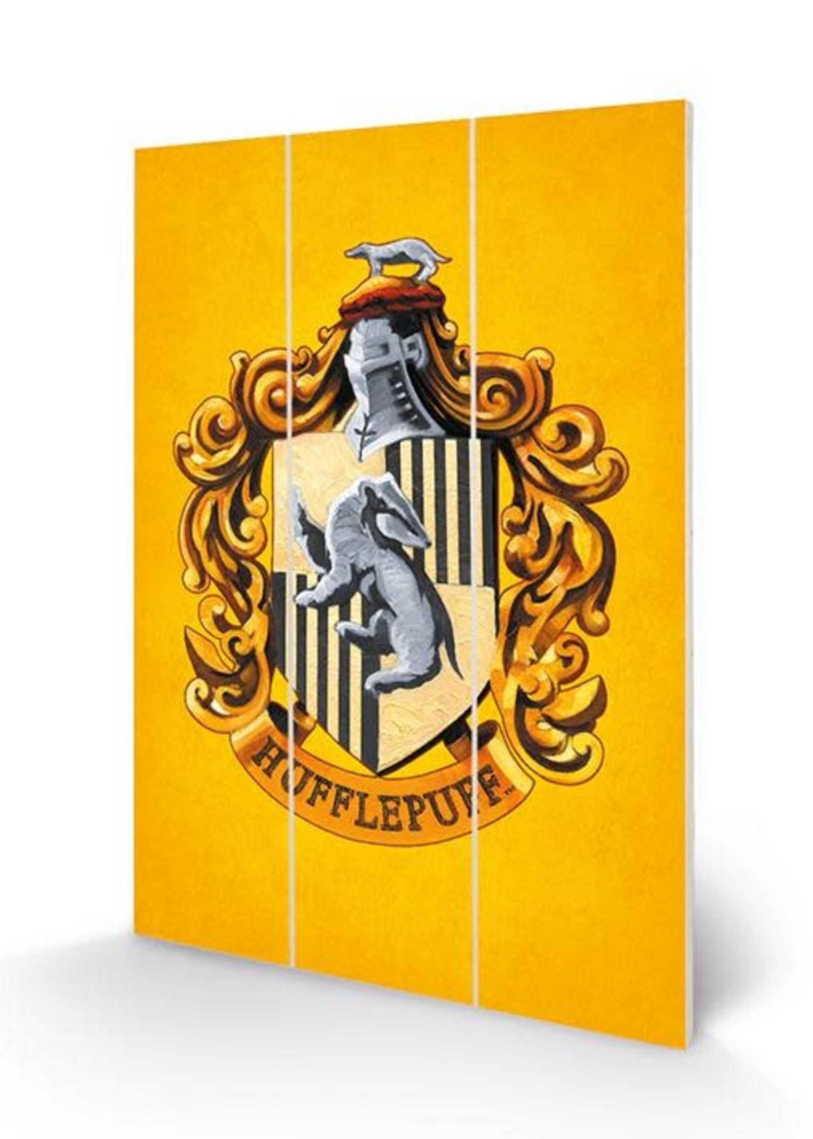 Harry Potter Hufflepuff Crest Wood Print 20x29cm