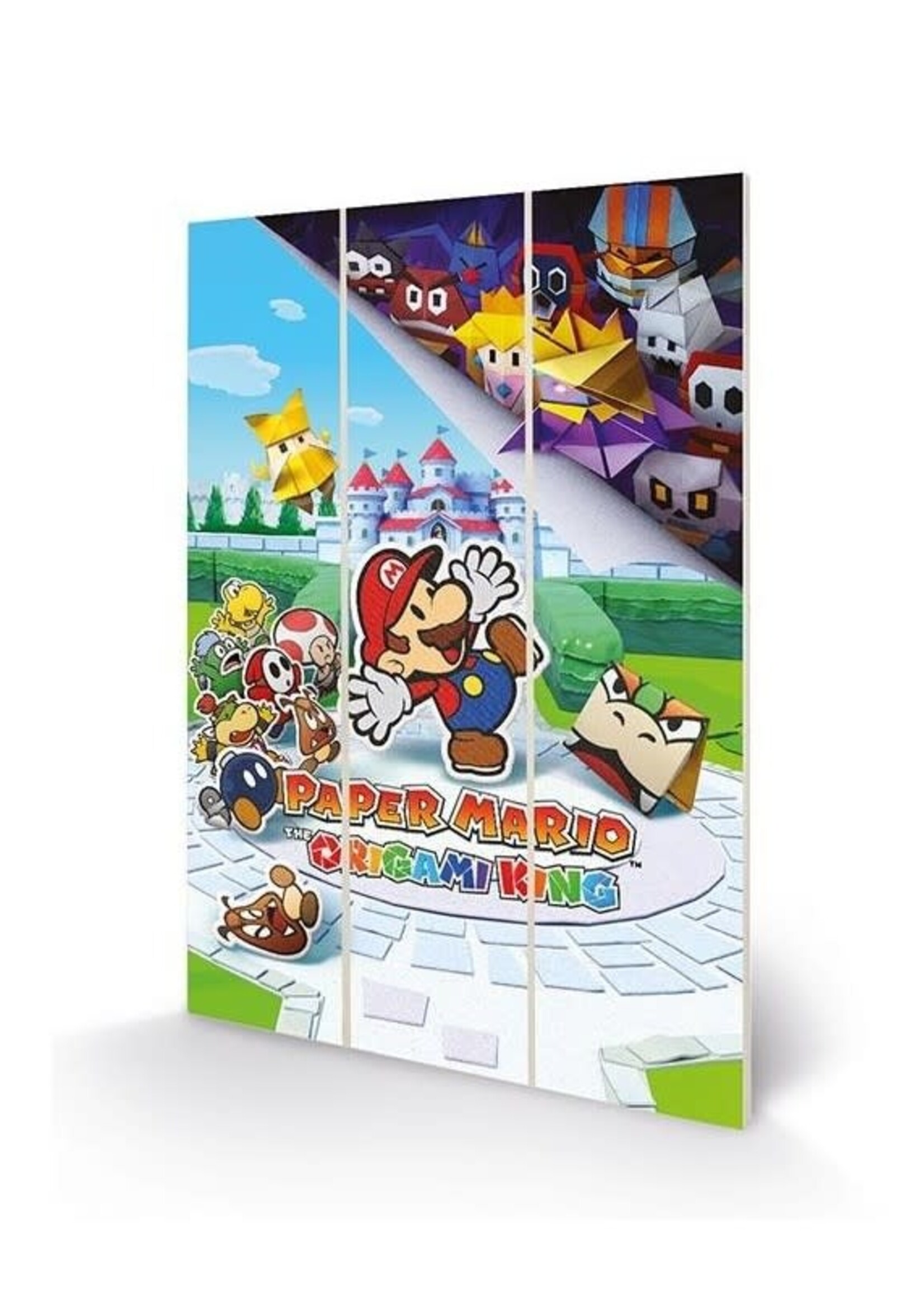 Paper Mario The Origami King  Wood Print 20x29cm