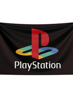 Vlag 60 x 90cm Playstation  Logo Zwart