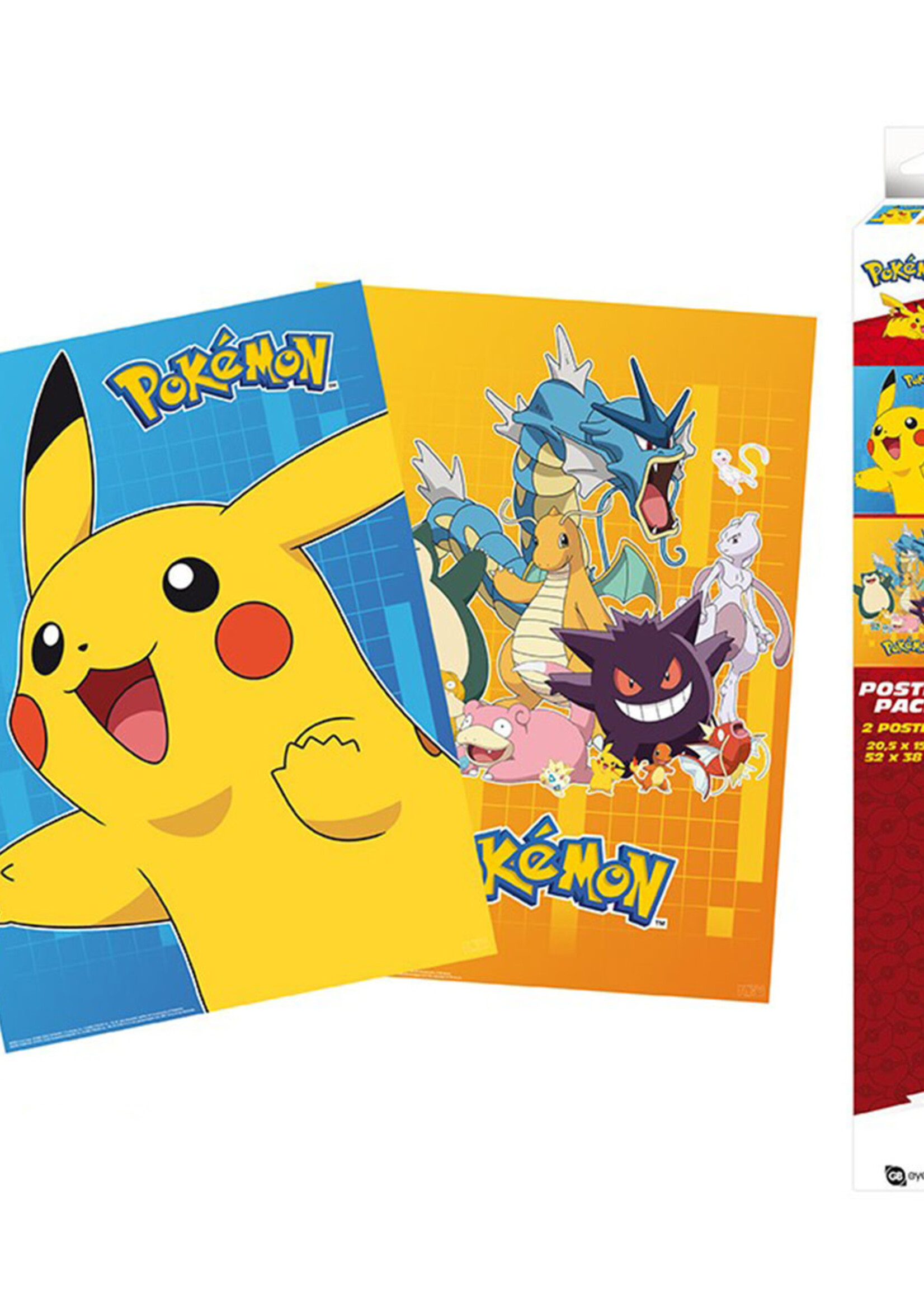 Pokemon Colourful Characters  Set 2 Chibi Posters 52x38cm