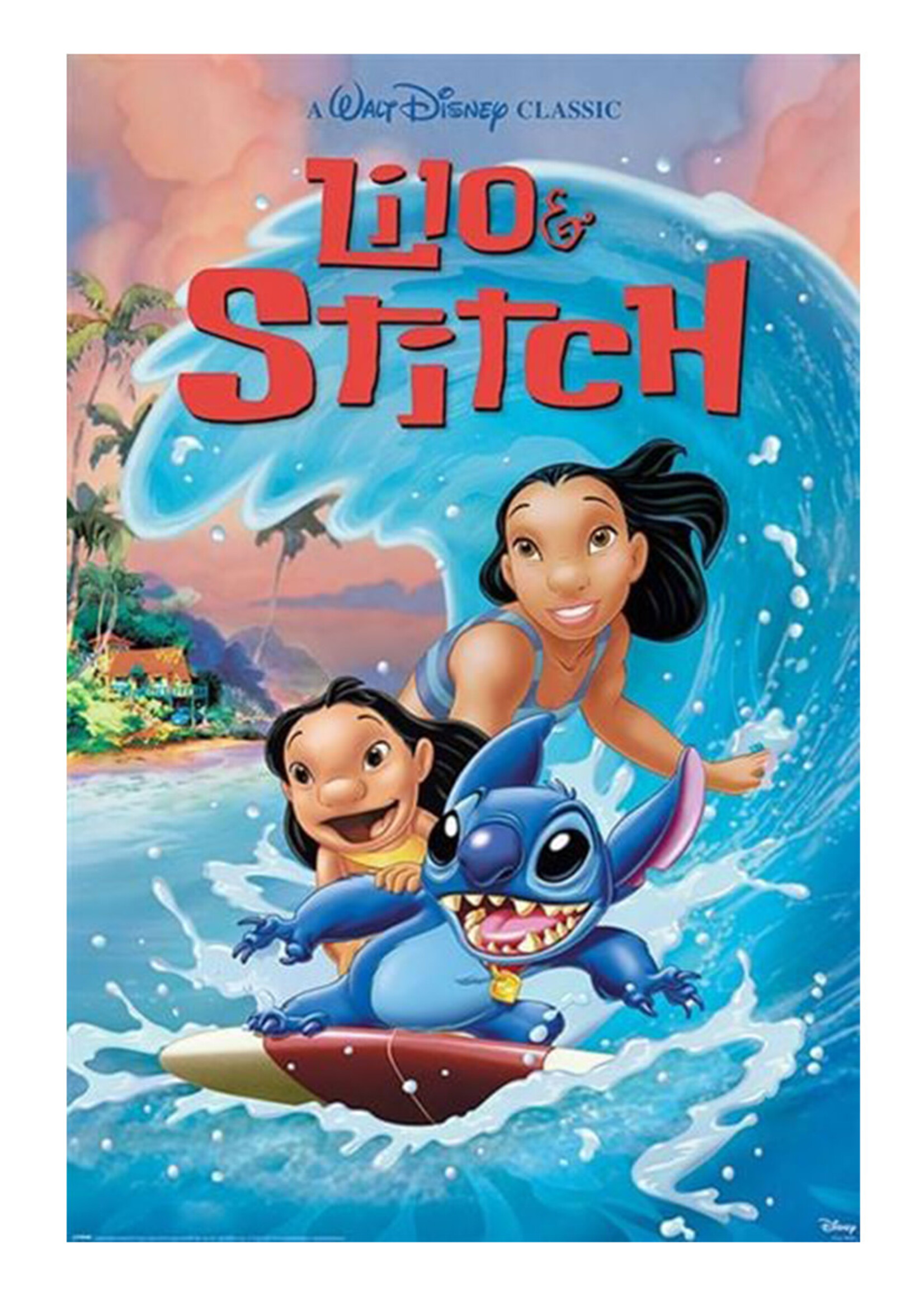 Lilo & Stitch Wave Surf Poster  61x91cm
