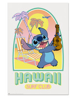 Stitch Hawaii Surf Club Poster 61x91cm