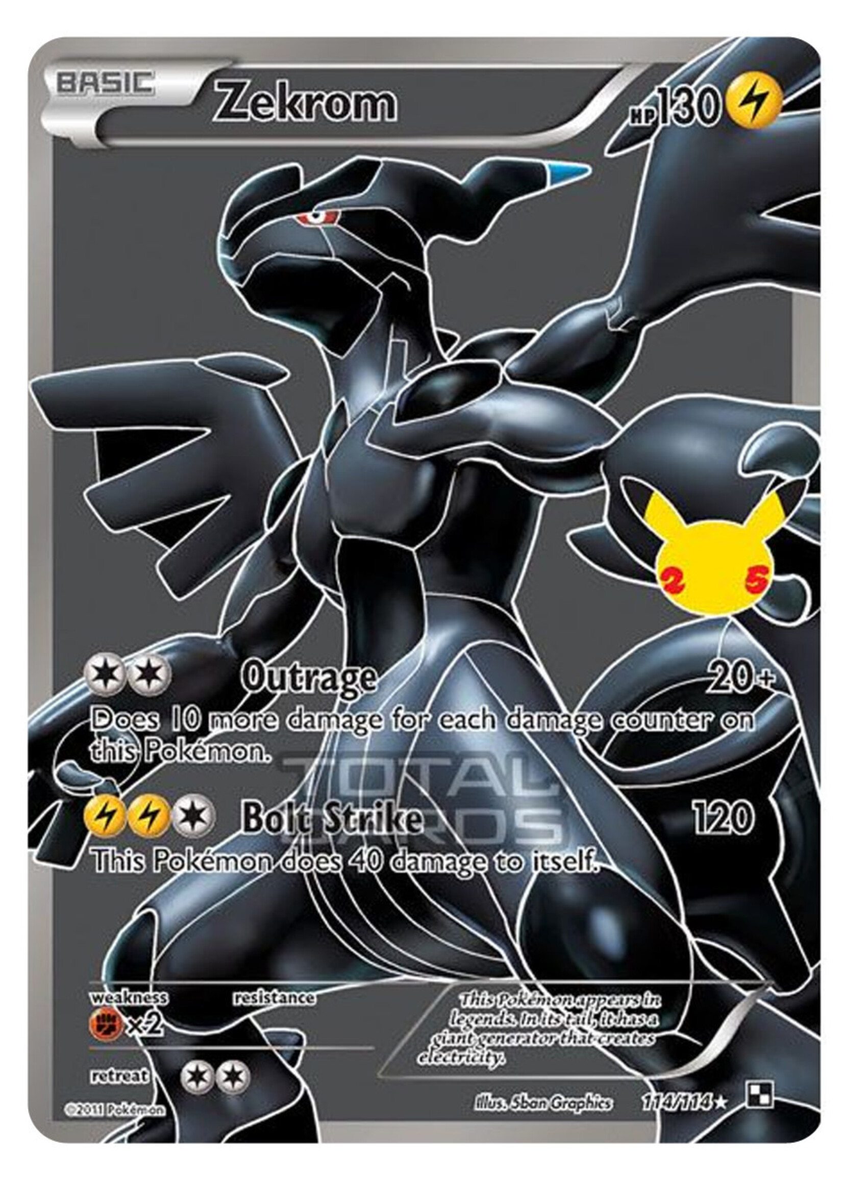 Zekrom 114 (CEL): excellent