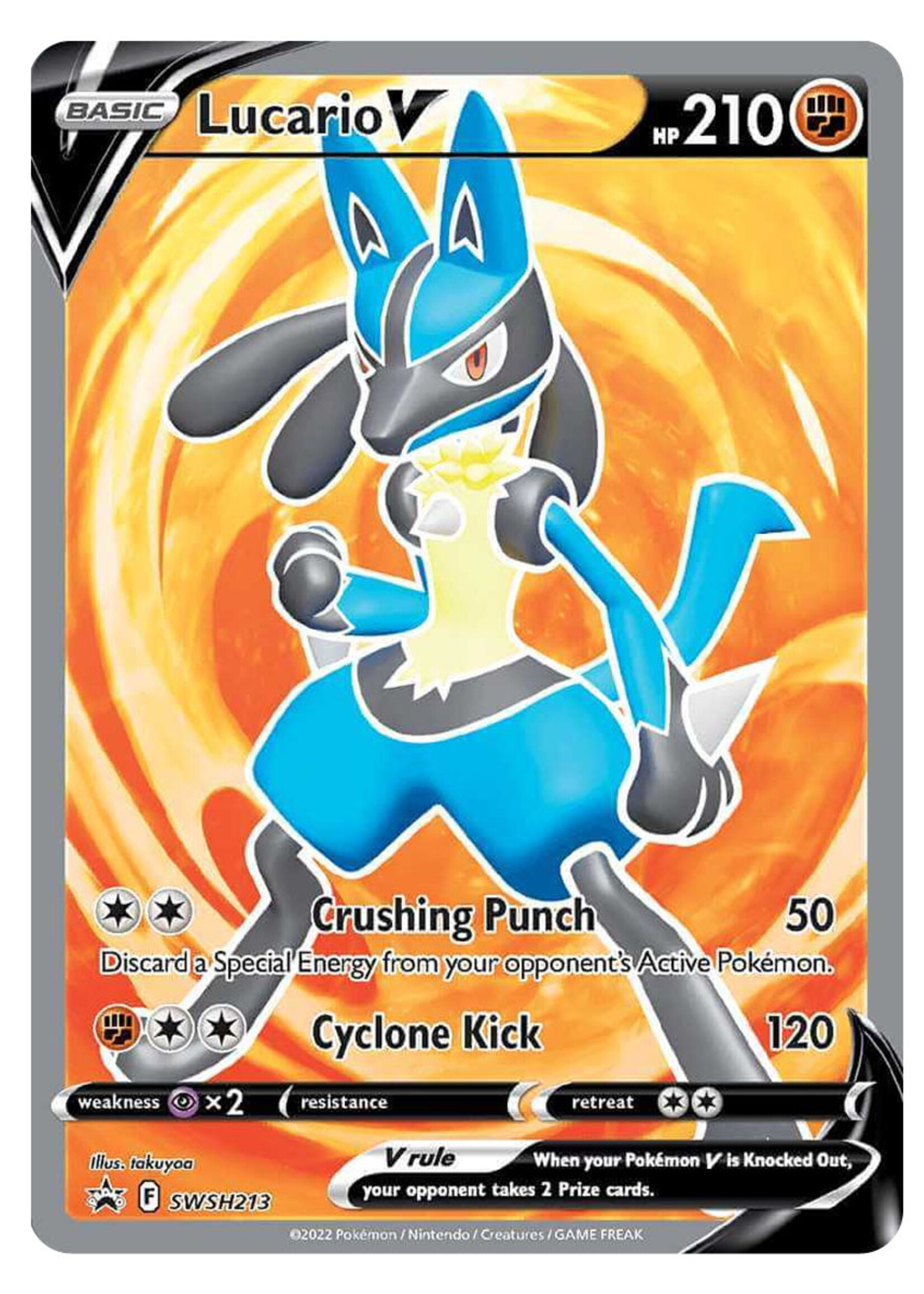Lucario V 213 (SWSH): excellent