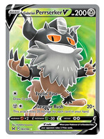 Galarian Perrserker V 183 (LOR): excellent