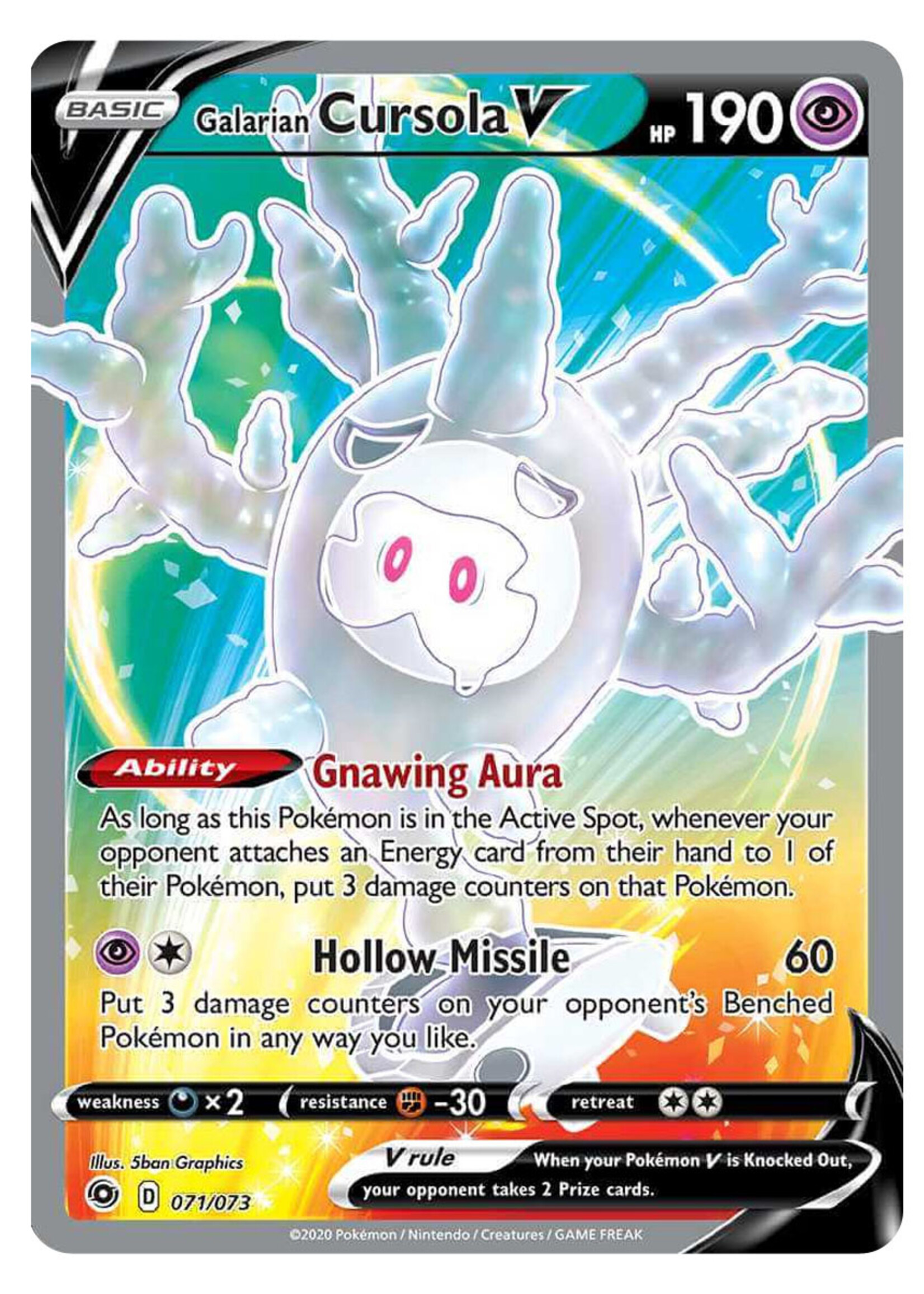 Galarian Cursola V 71 (CPA): excellent