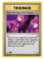 Team Rocket's Evil Deeds 103 (NDE) 1st Edition: played