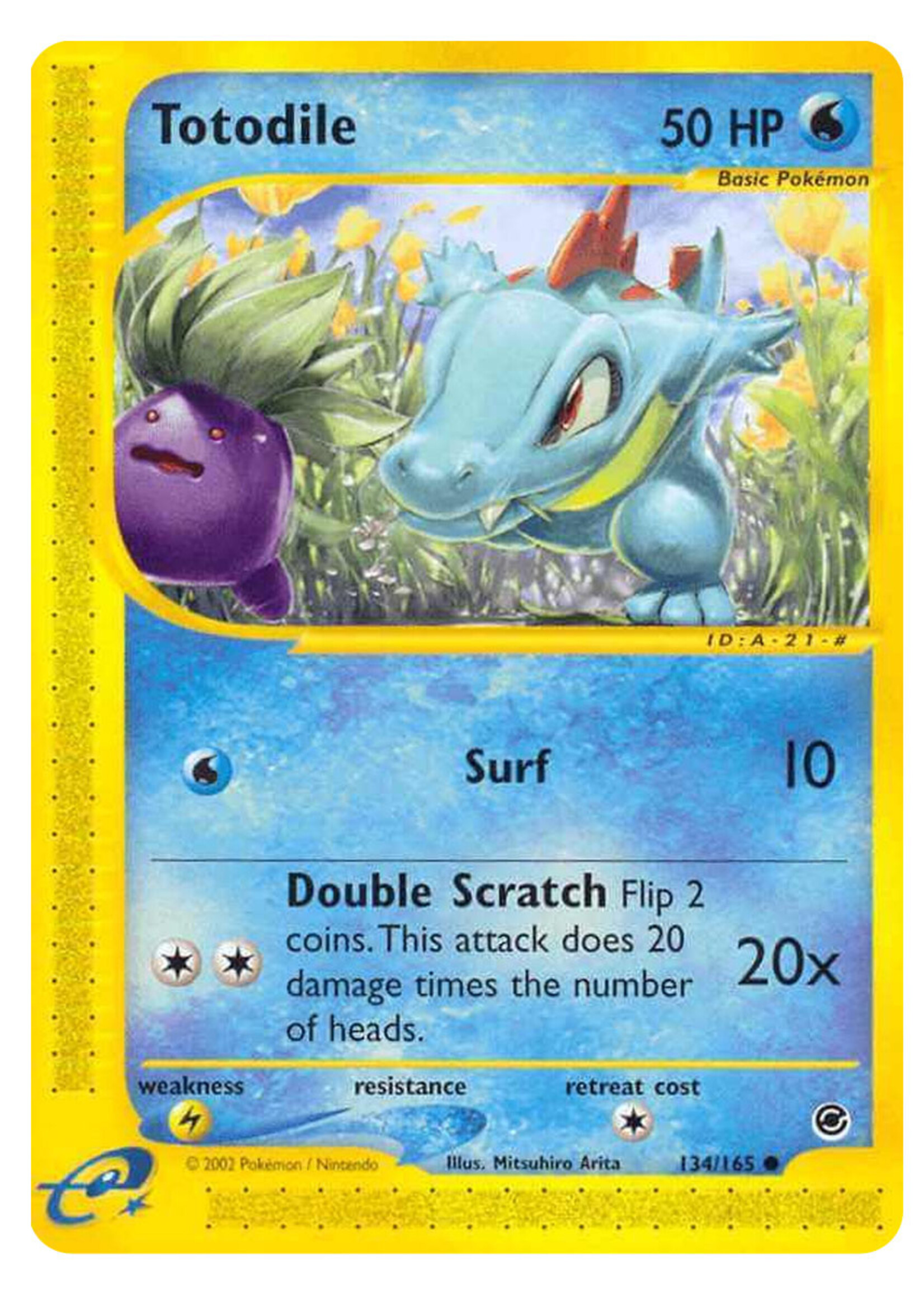 Totodile 134 (EX): excellent