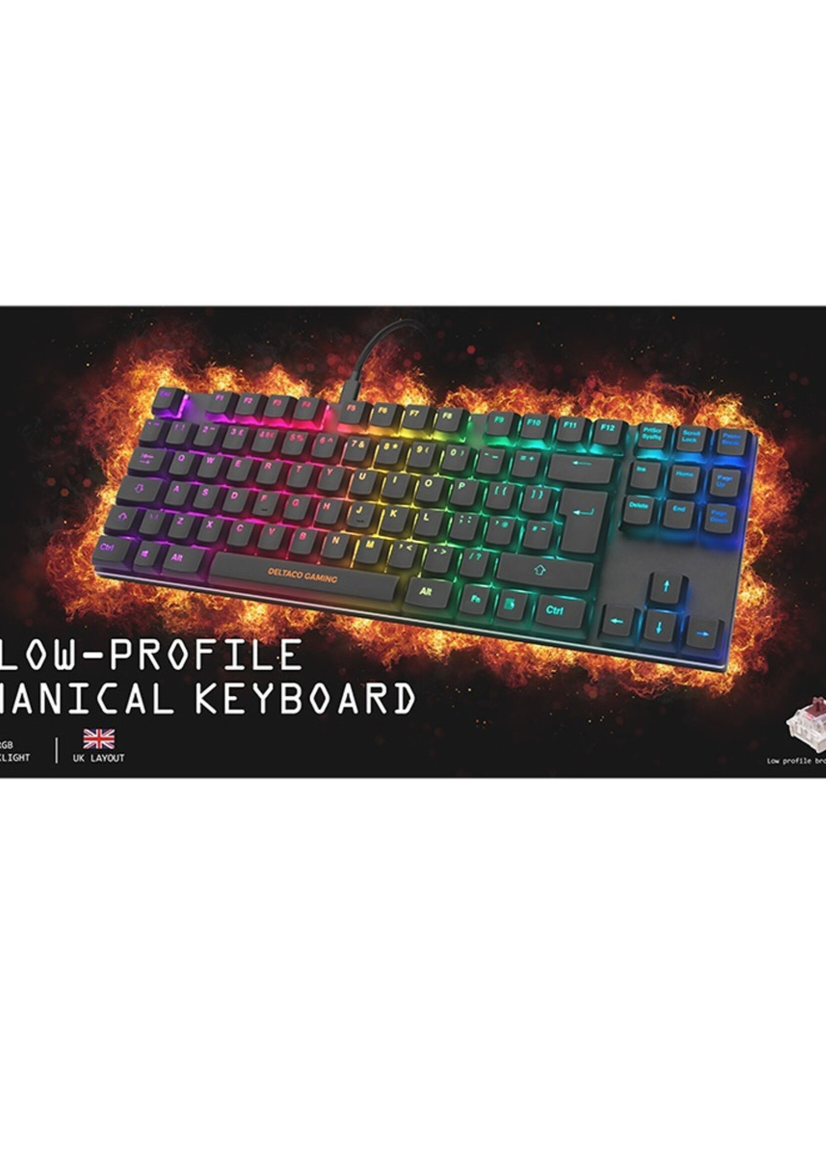 Deltaco Gaming DK420 TKL Bruin  Mechanical Gaming Keyboard