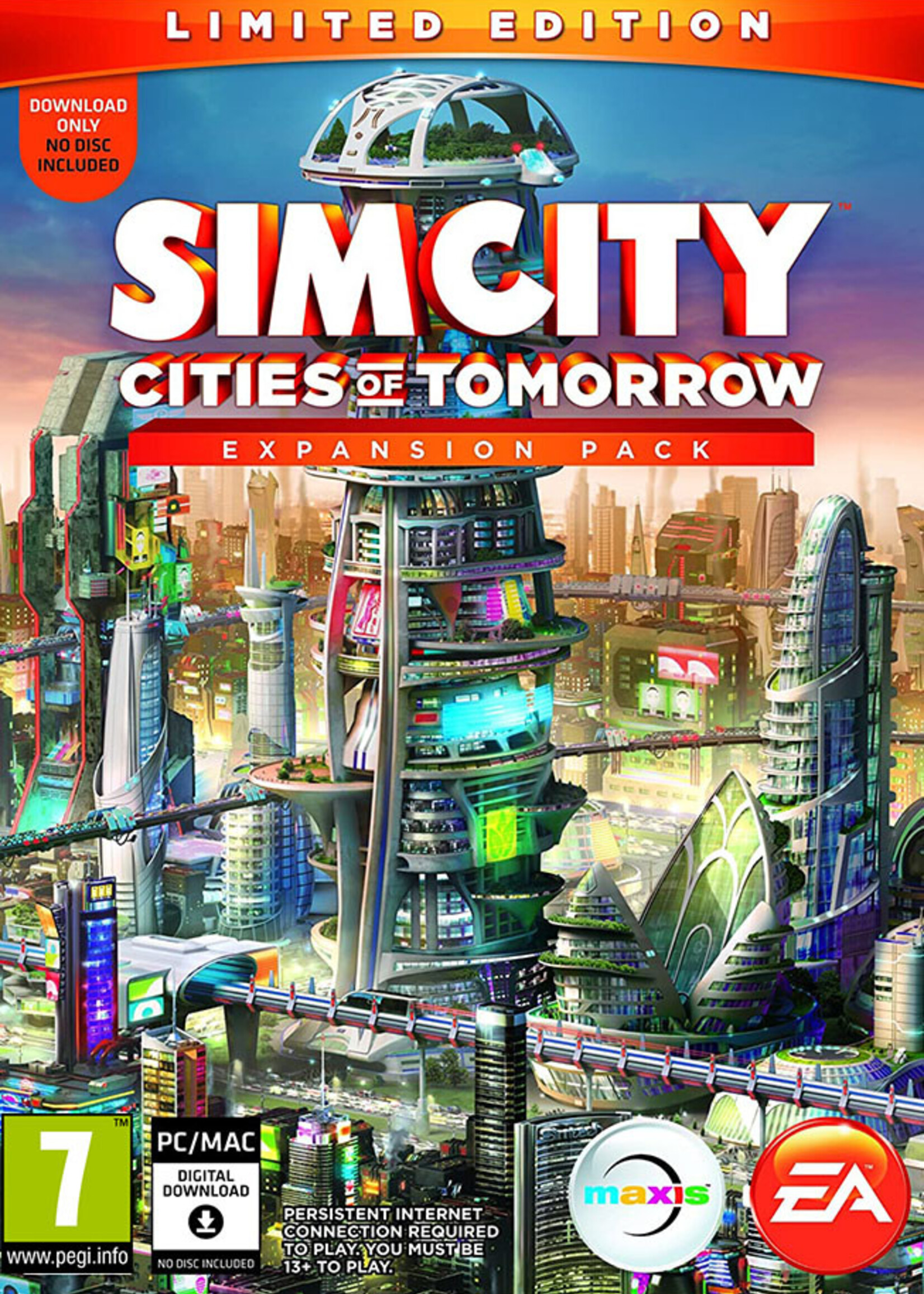 Sim City Cities of Tomorrow Expension Pack PC