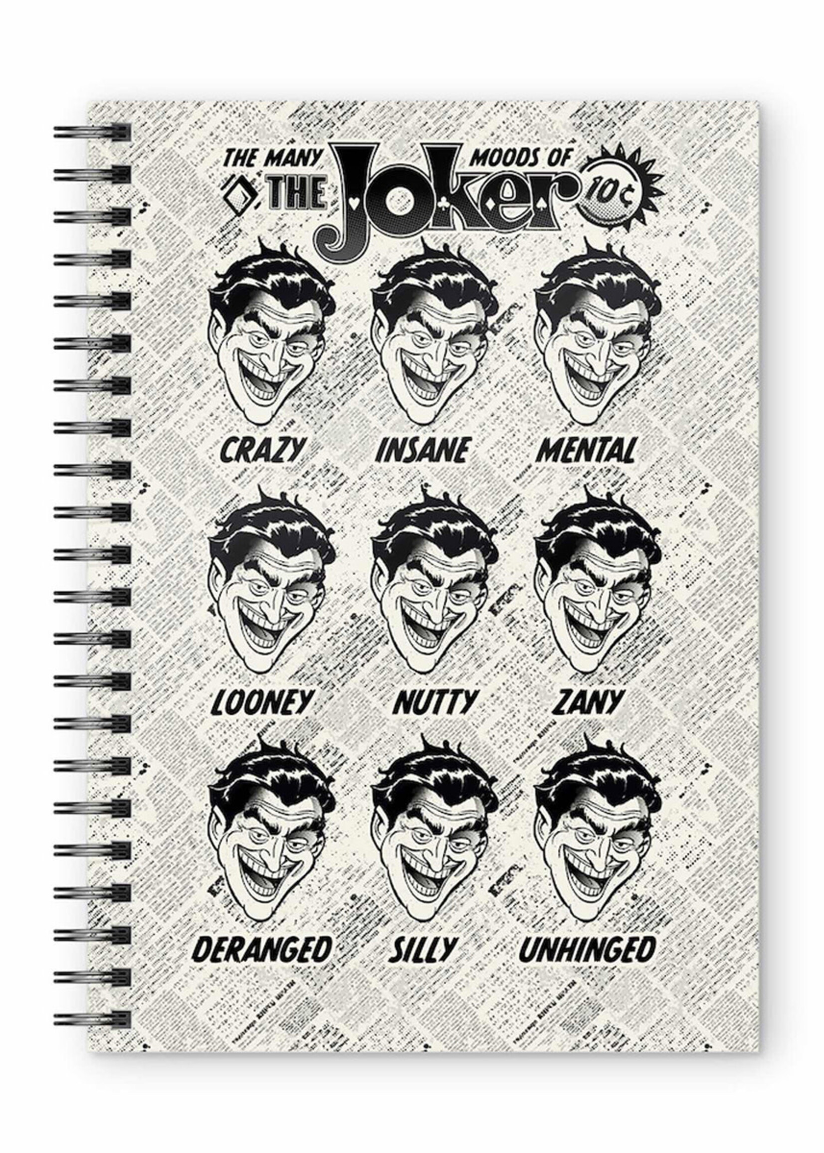 Dc Comics Joker Faces A5 Spiral Notebook