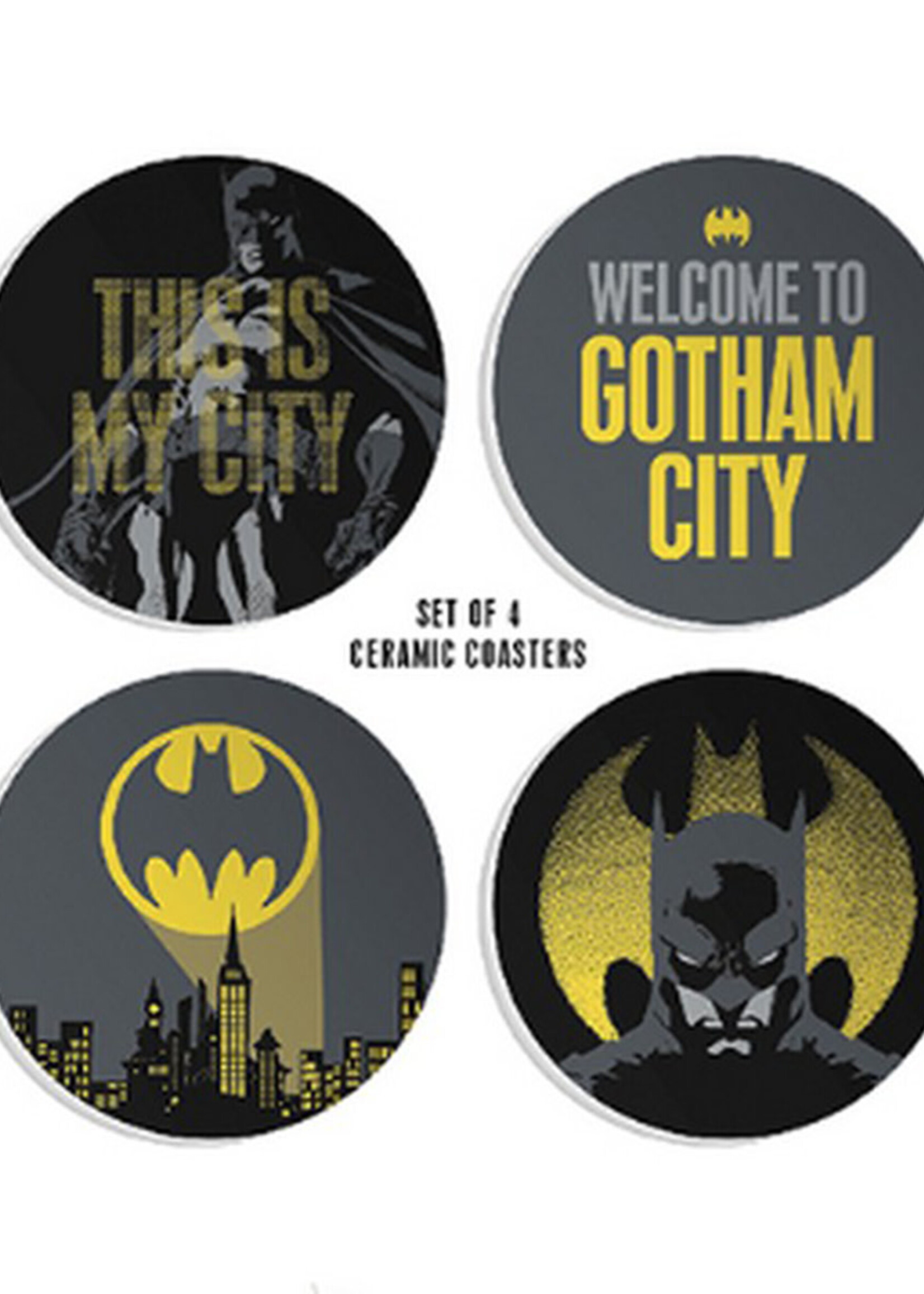 DC Comics Gotham City 4 Keramische Onderzetters