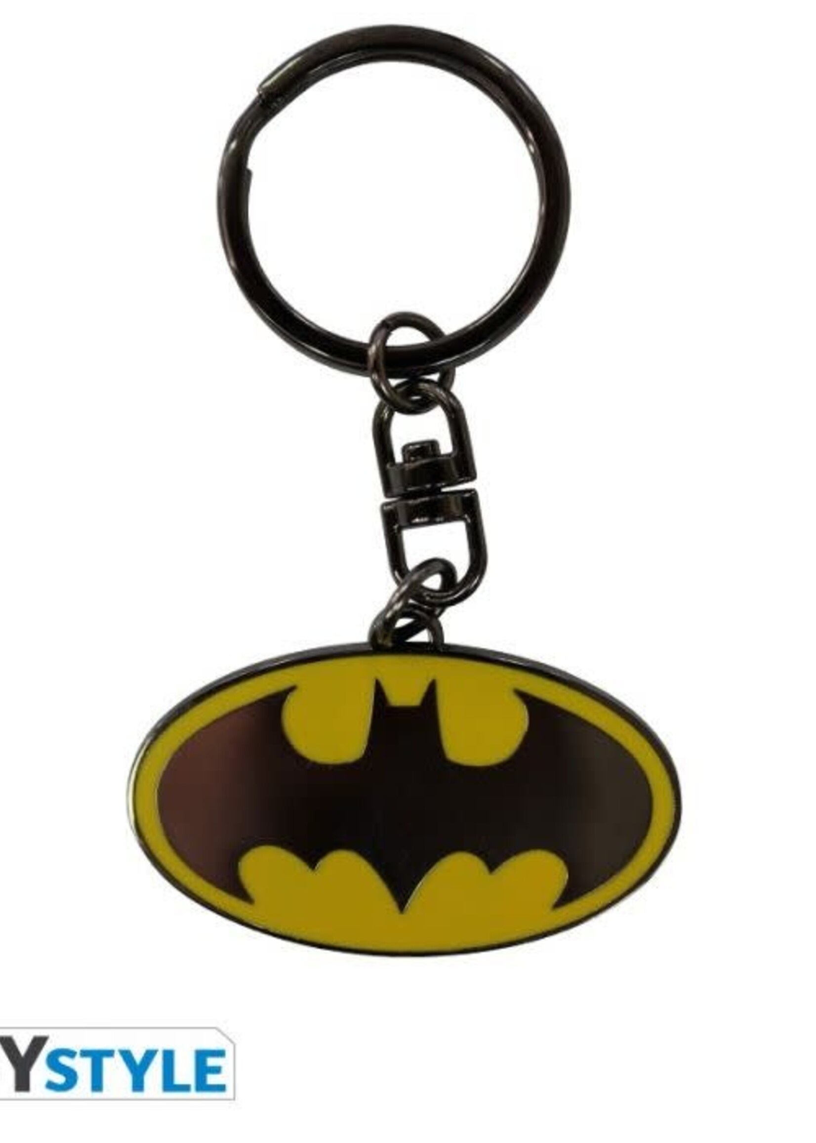 DC - Batman Metal Keychain  Zwart / Geel
