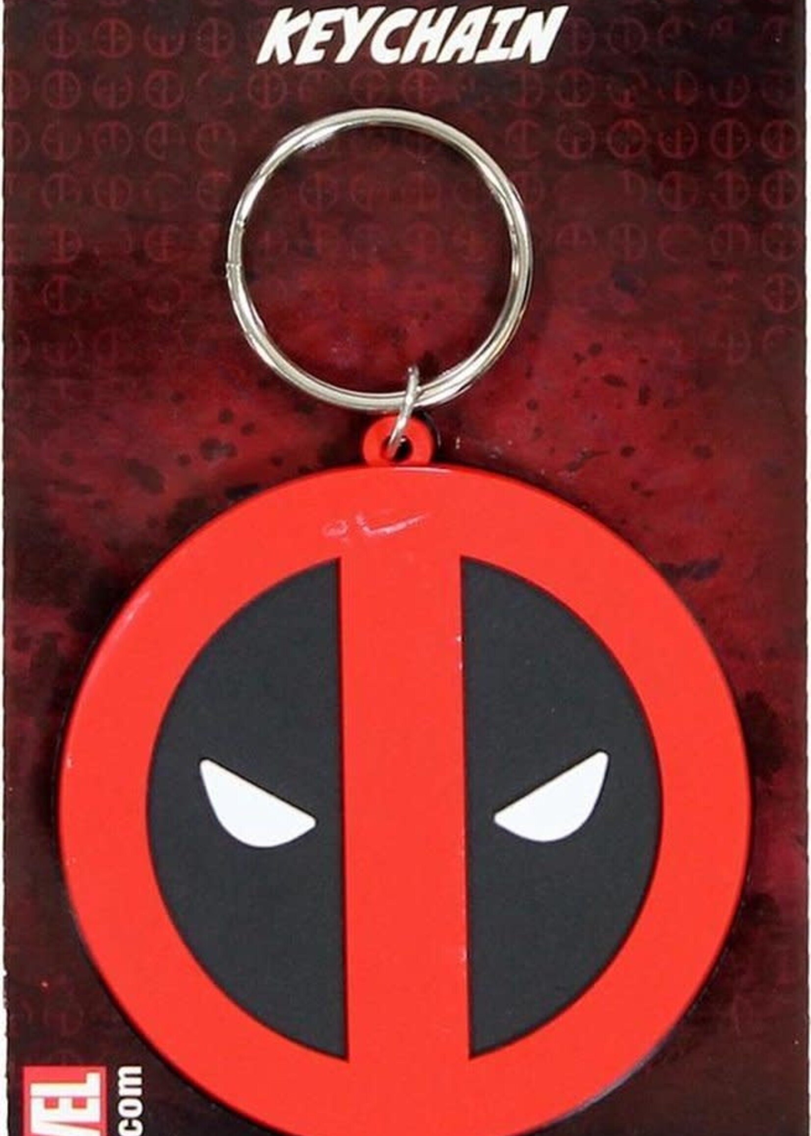 Deadpool Rubber Keychain Symbol