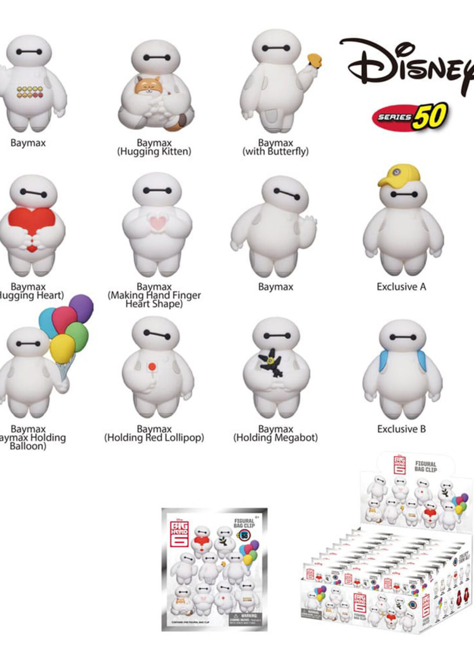 Disney 3D PVC Bag Clips Baymax  Series 1