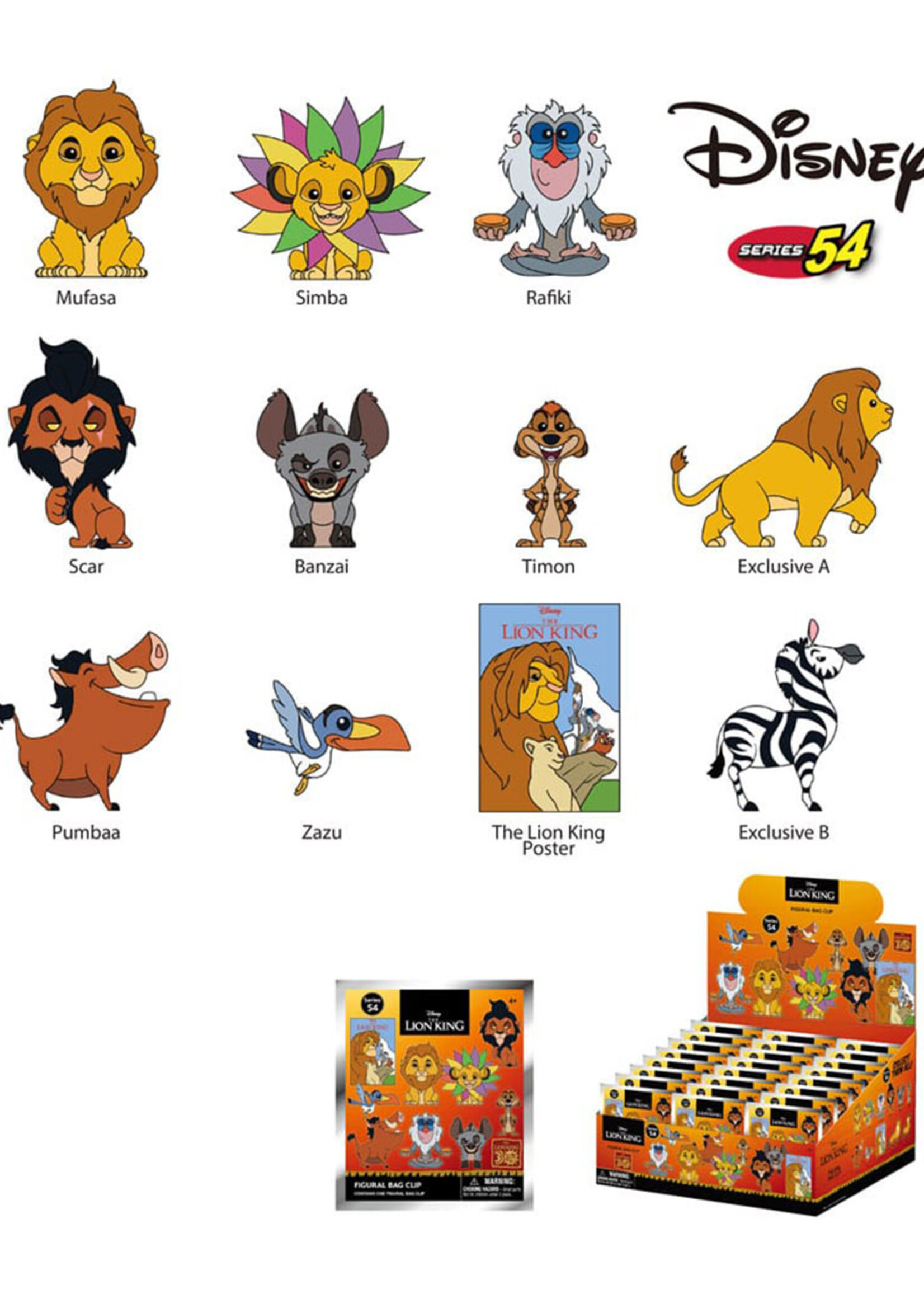 Disney 3D PVC Bag Clips The Lion King 30th Anniversary