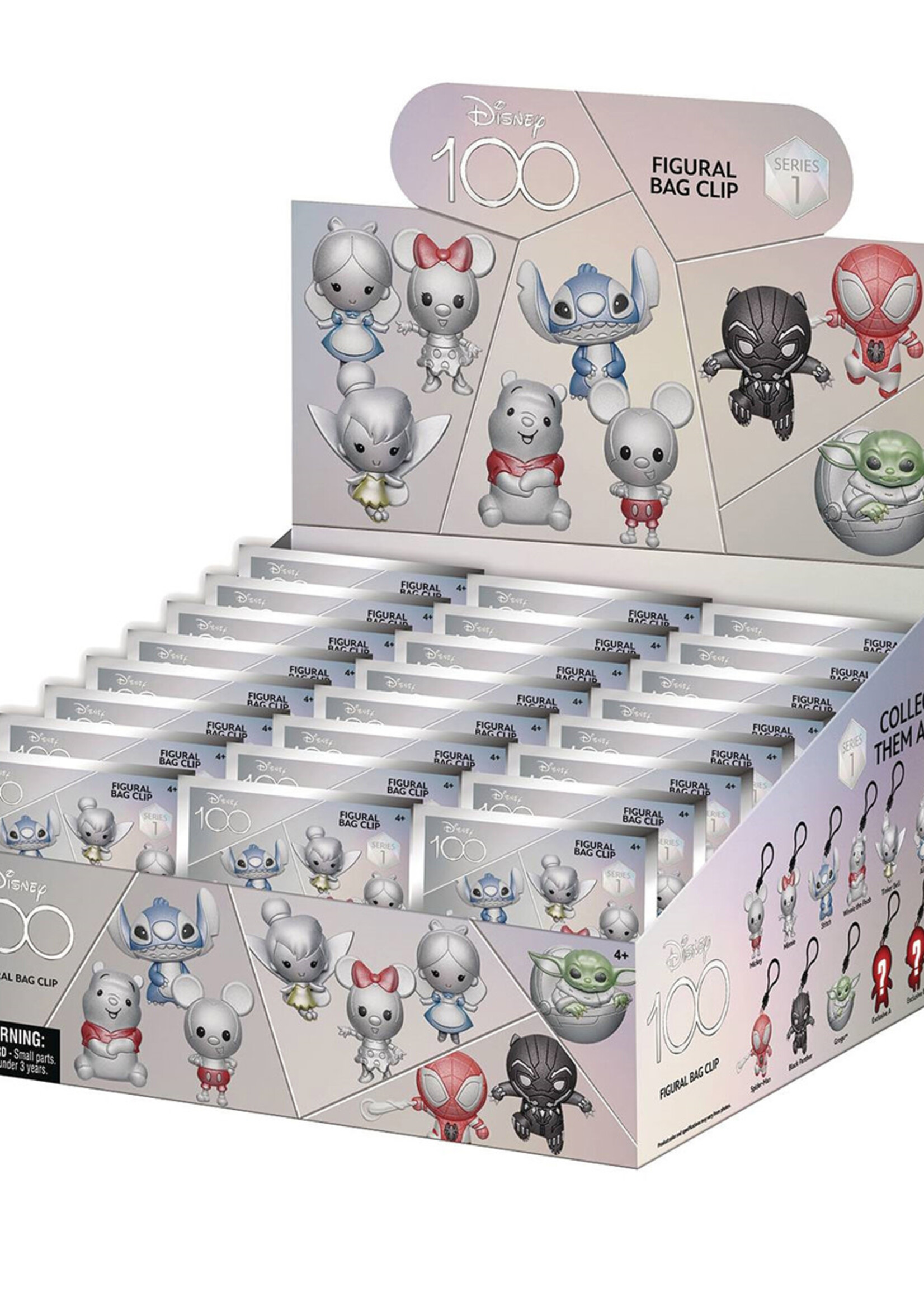 Disney D100 Series 1 3D Foam  Bag Clip Mystery