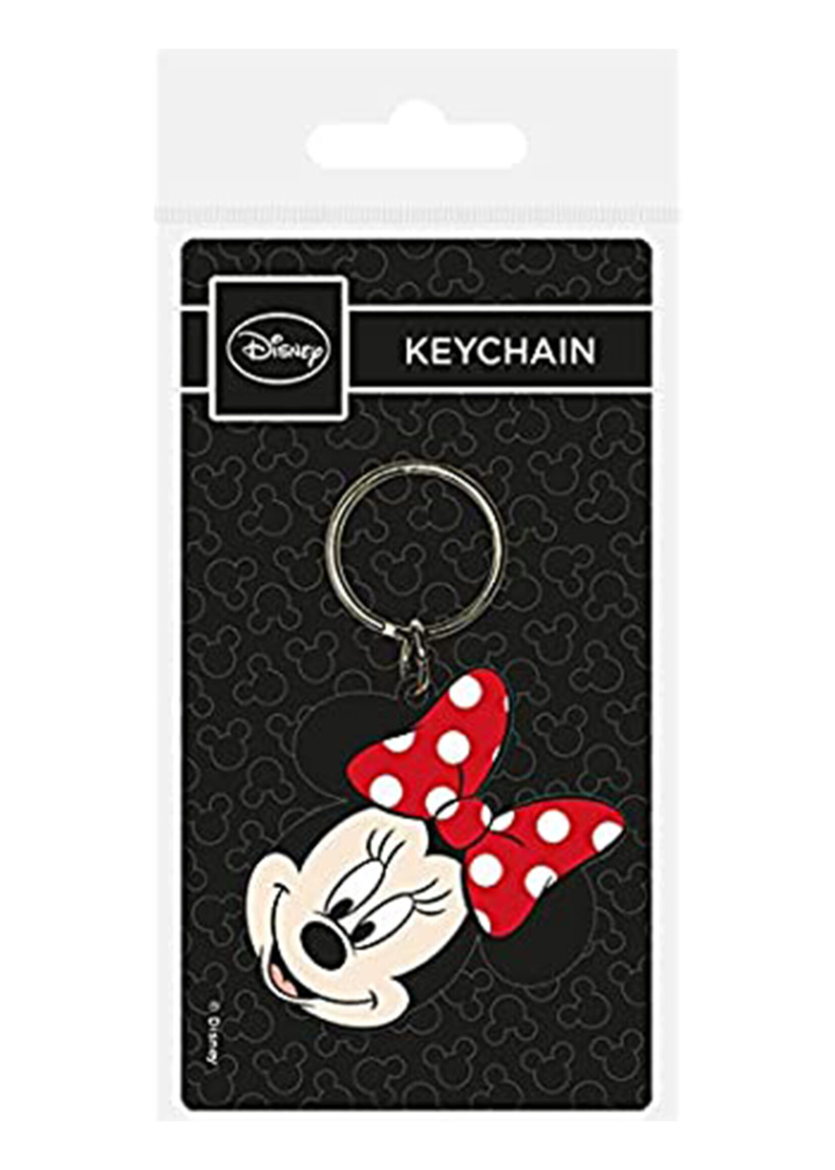 Disney Rubber Keychain Minnie Mouse Head