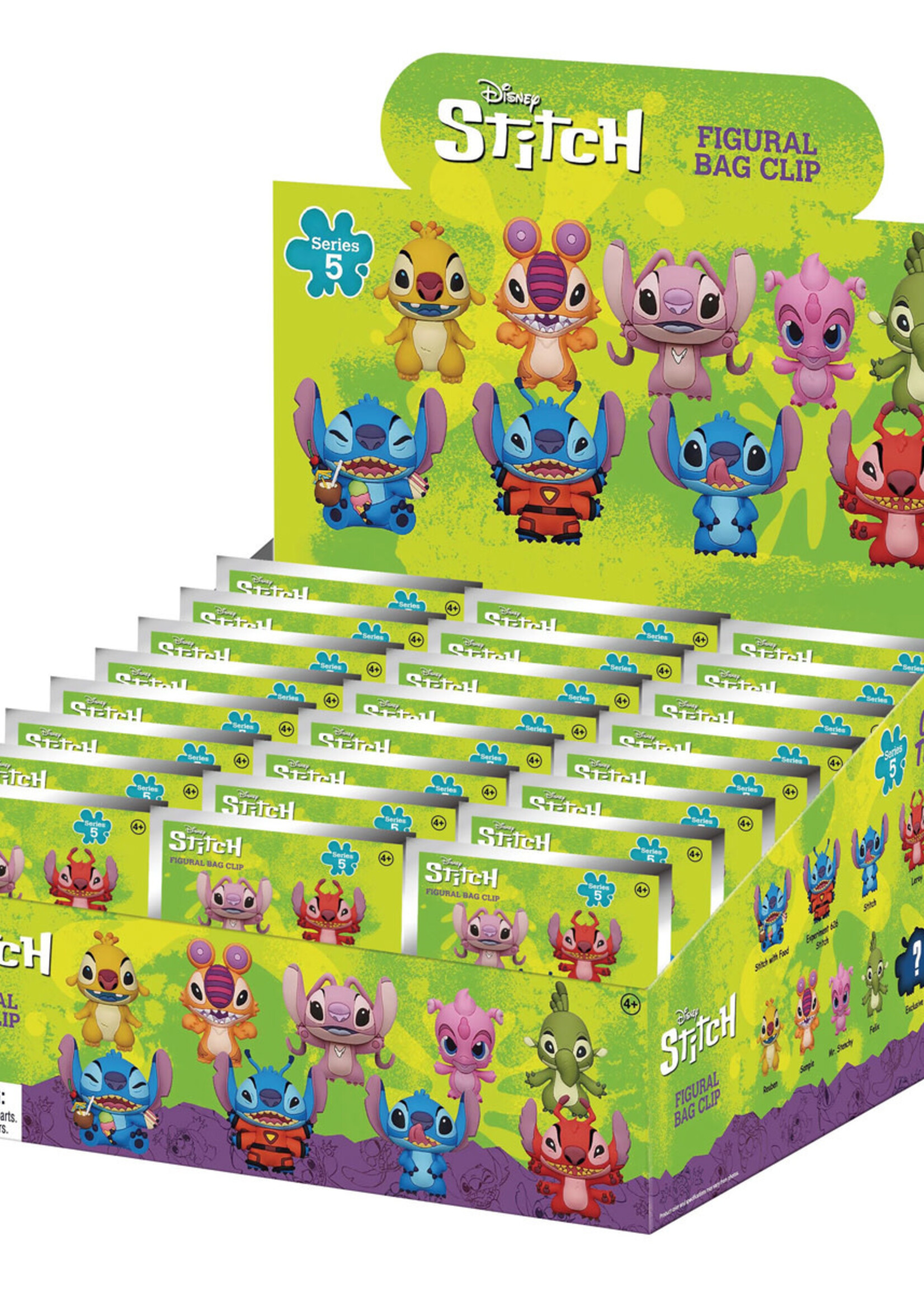 Disney Stitch Series 5 3D Foam  Bag Clip Mystery