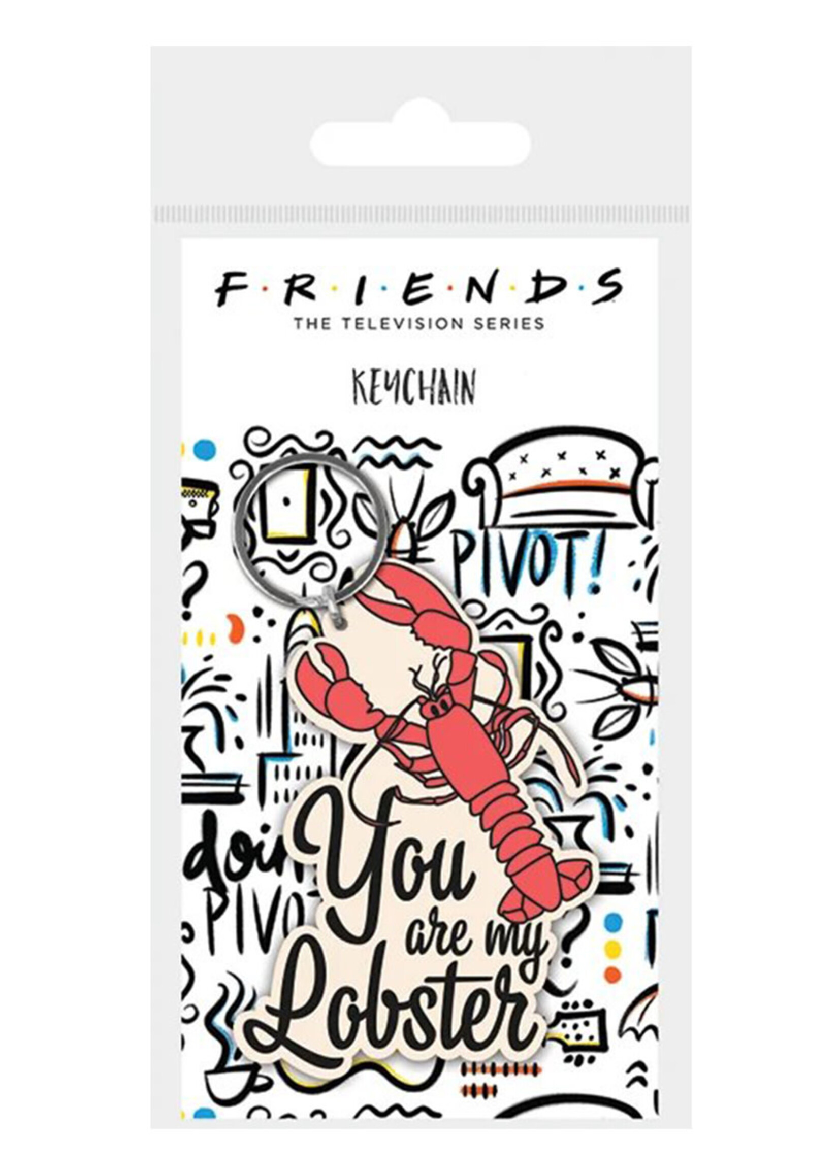 Friends You Are My Lobster Rubber Keychain