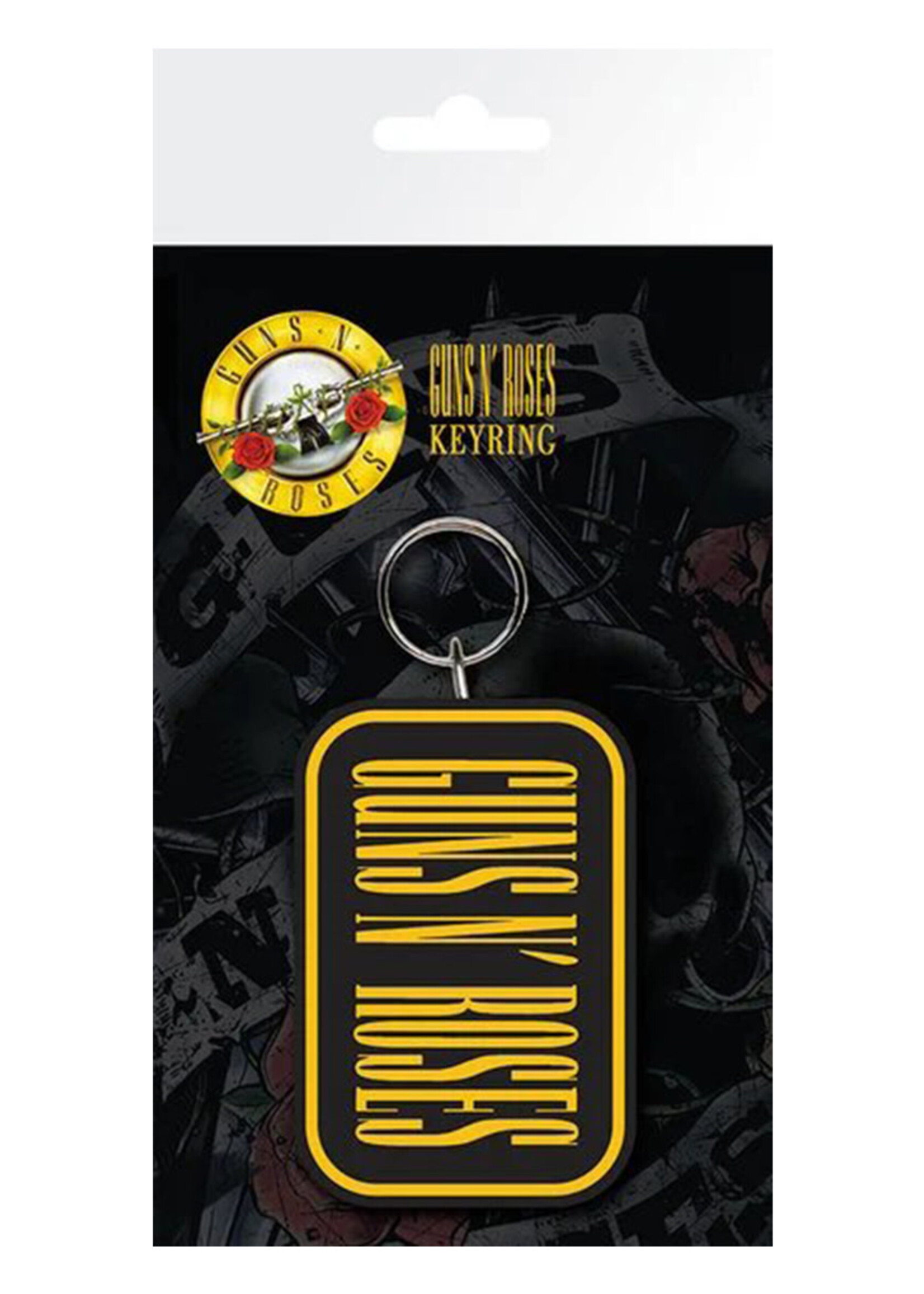Guns N Roses Rubber Keychain Logo