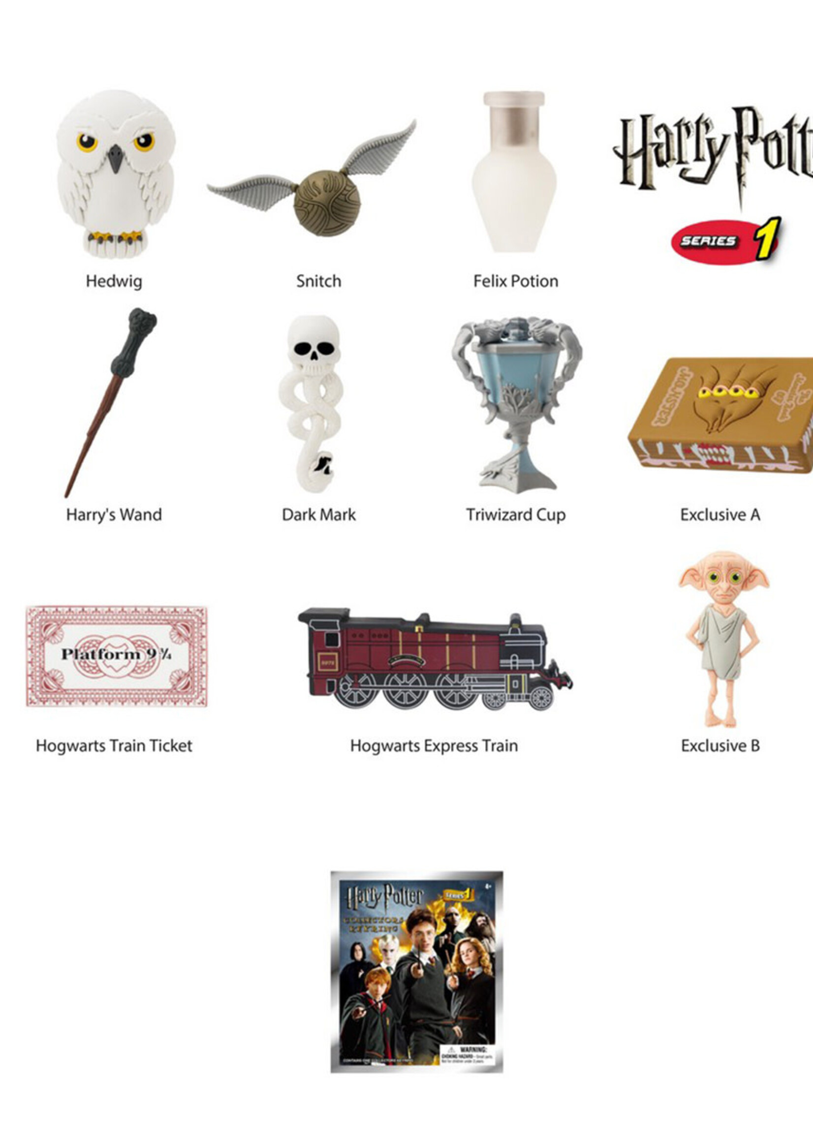 Harry Potter Series 1 3D Bag  Clip Mystery