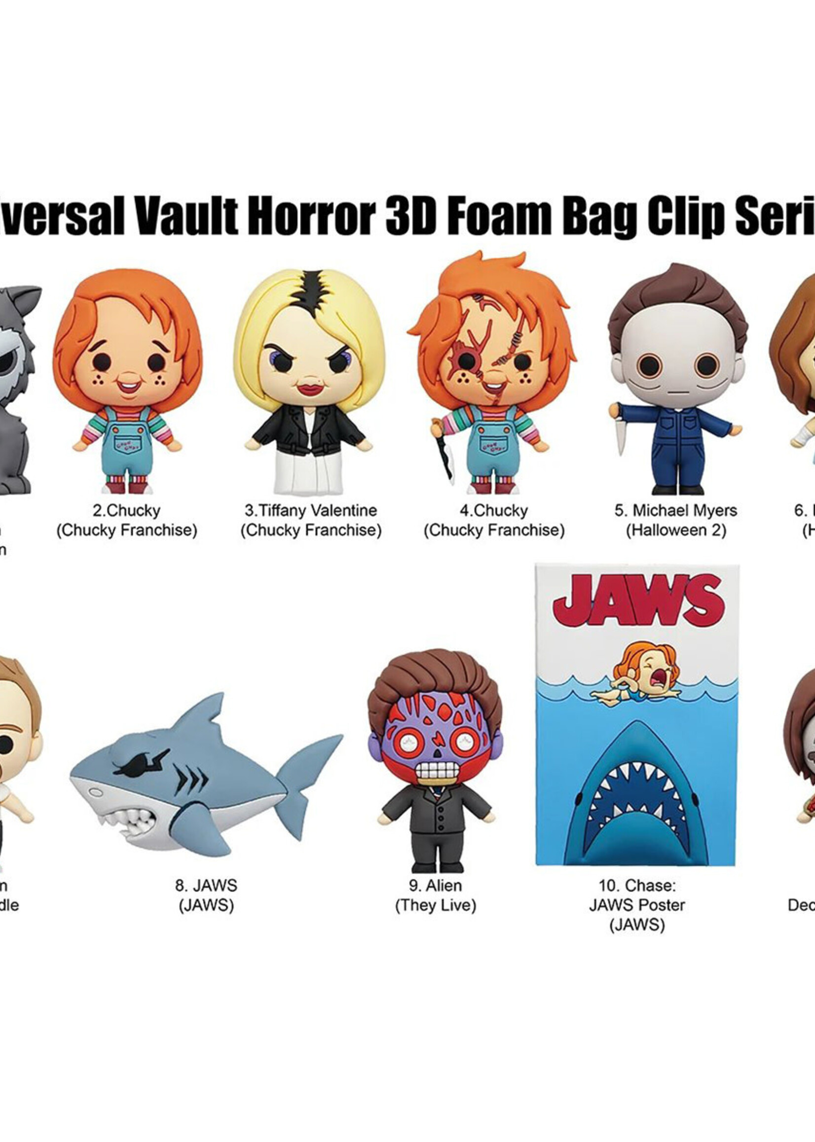 Horror Universal Vault 3D Foam  Bag Clip