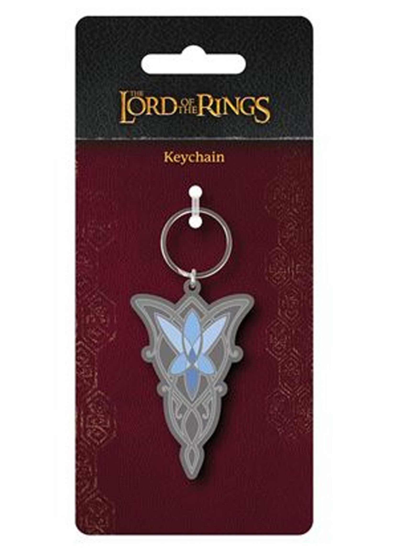 LOTR Rubber Keychain Arwen  Evenstar Pendant