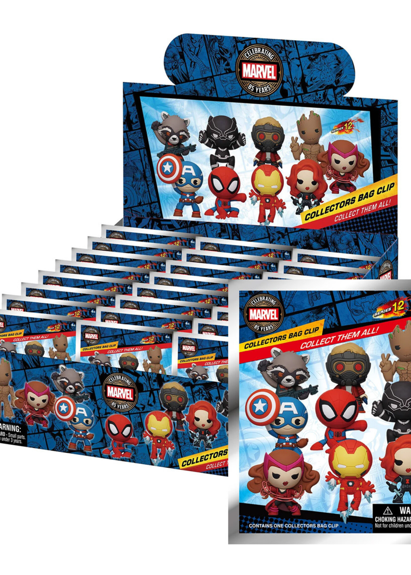 Marvel 85th Core Comic 3D Foam  Bag Clip Mystery