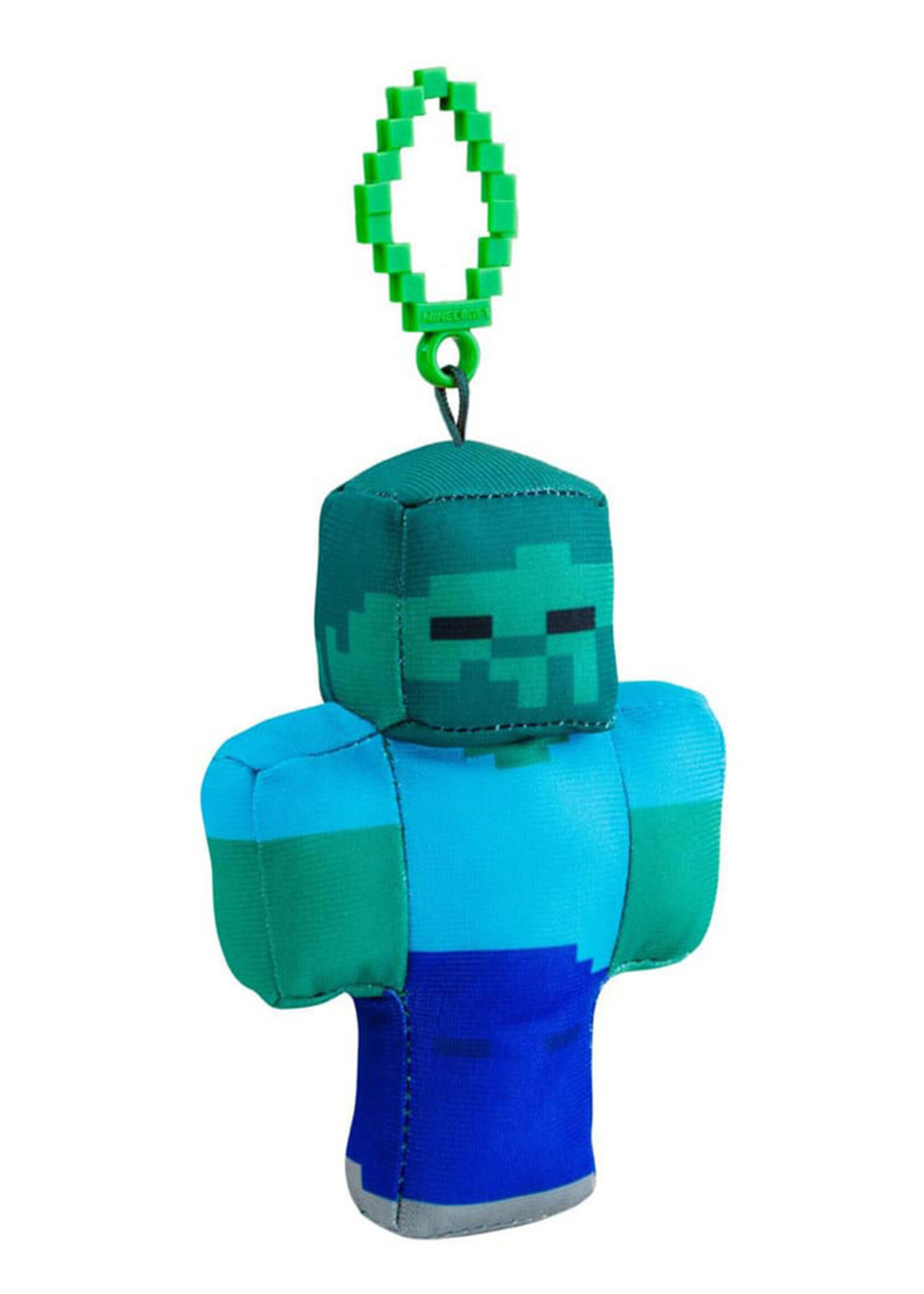 Minecraft Clip On Knuffel Hanger 13cm Zombie
