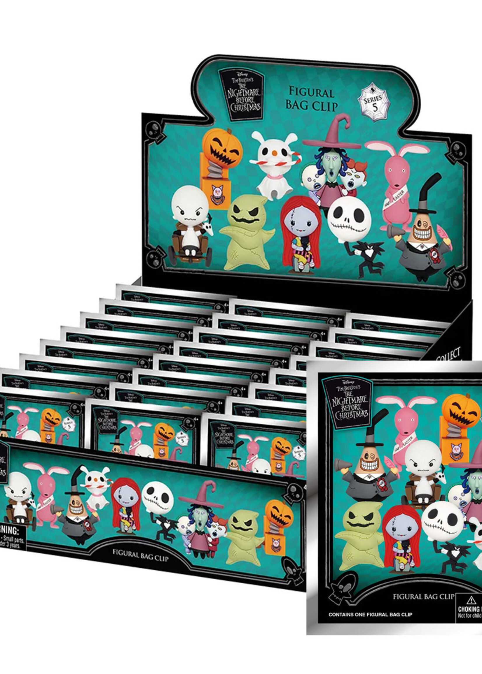 Nightmare Before Christmas 3D Foam Bag Clip Mystery