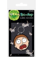Rick & Morty Rubber Keyring Morty Terrified Face