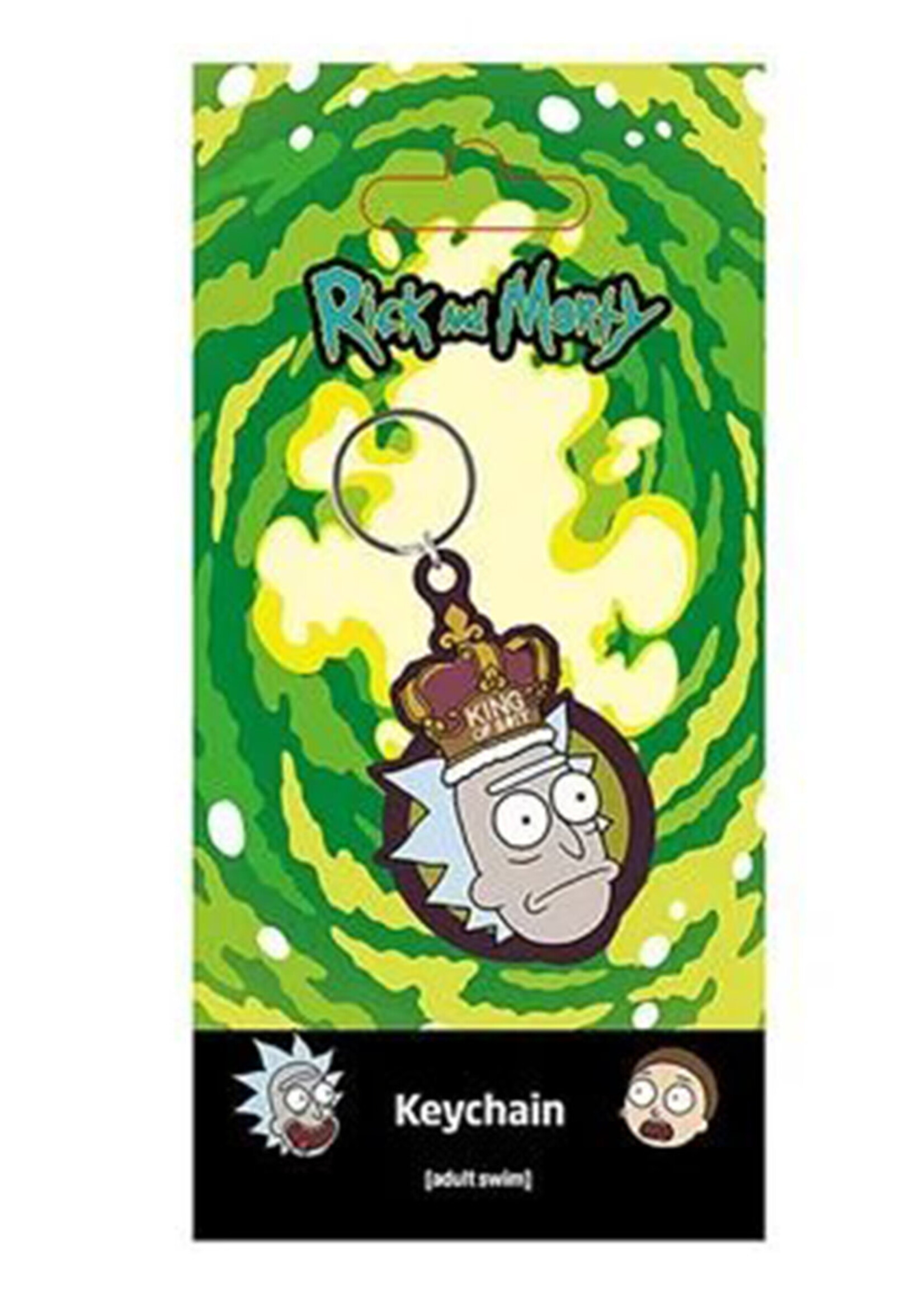 Rick And Morty King Of S#!t Rubber Keychain