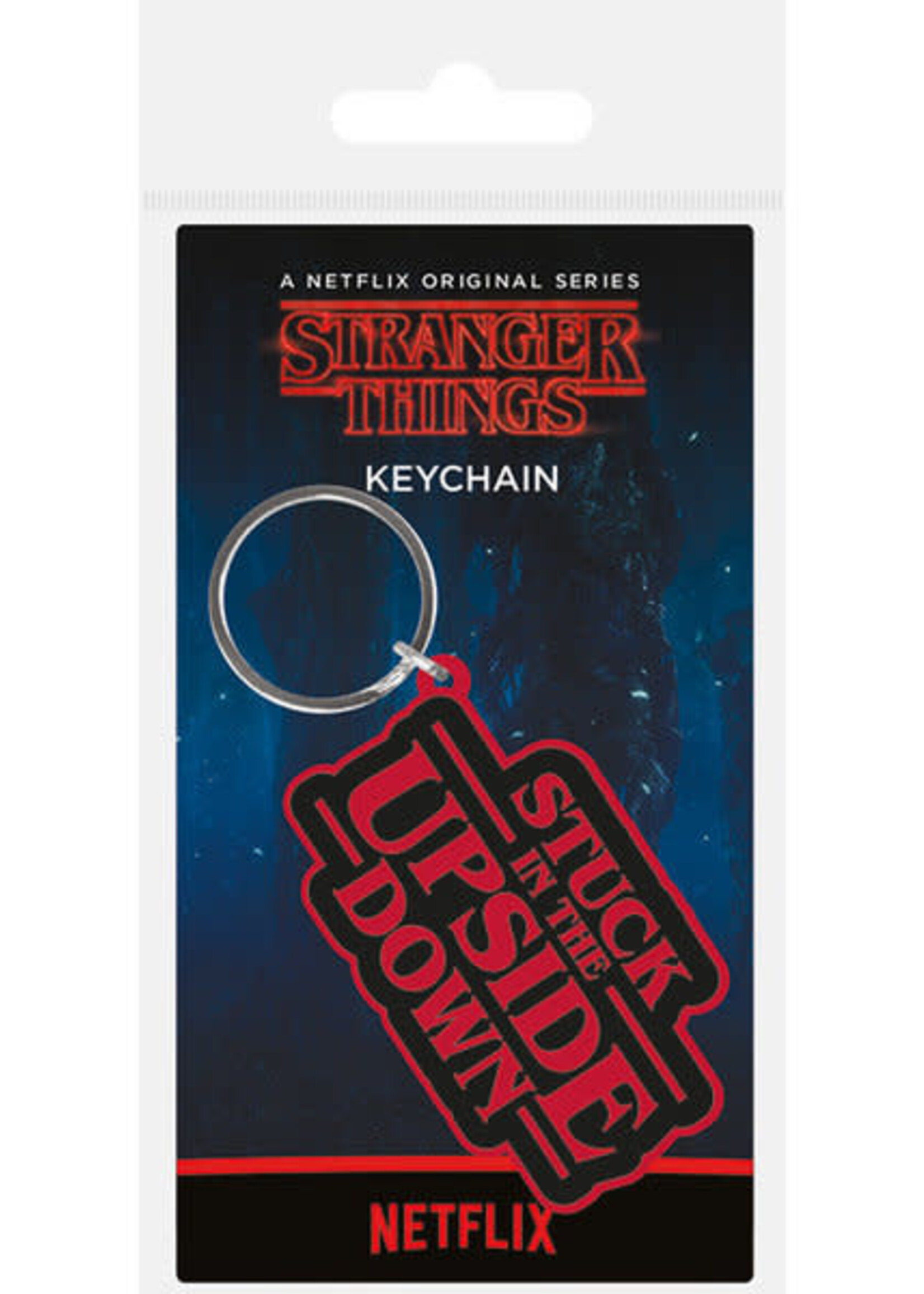 STRANGER THINGS - Upside Down Rubber Keychain