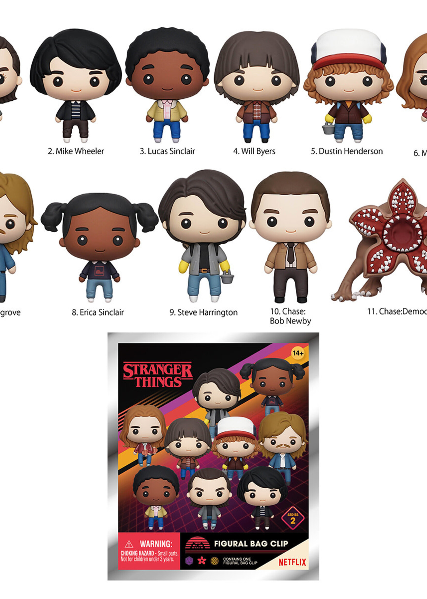 Stranger Things Series 2 3D Foam Bag Clip