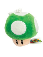 Super Mario Knuffel Bag Clips 10cm 1-Up Mushroom