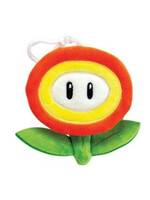 Super Mario Knuffel Bag Clips 10cm Fire Flower