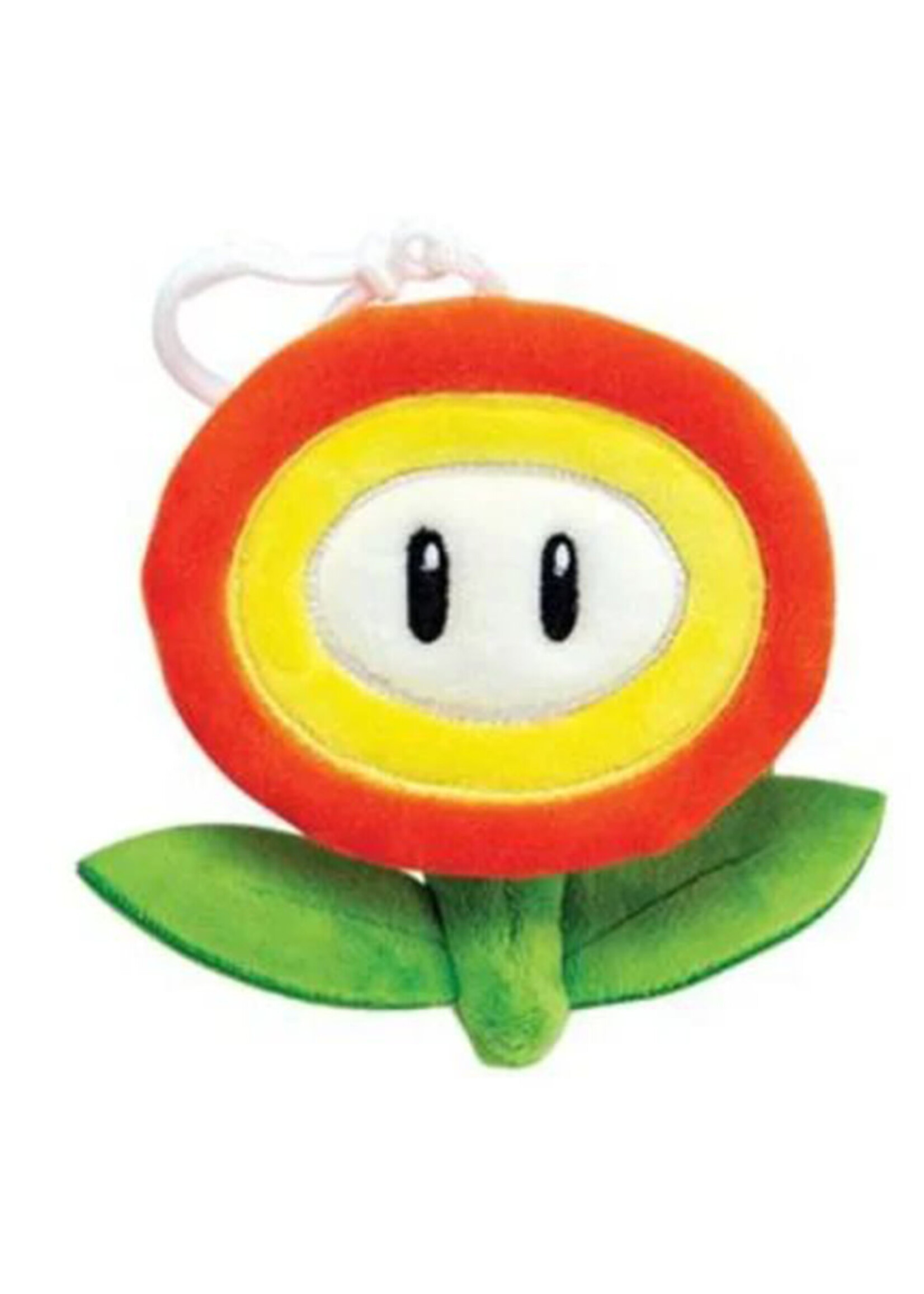 Super Mario Knuffel Bag Clips 10cm Fire Flower