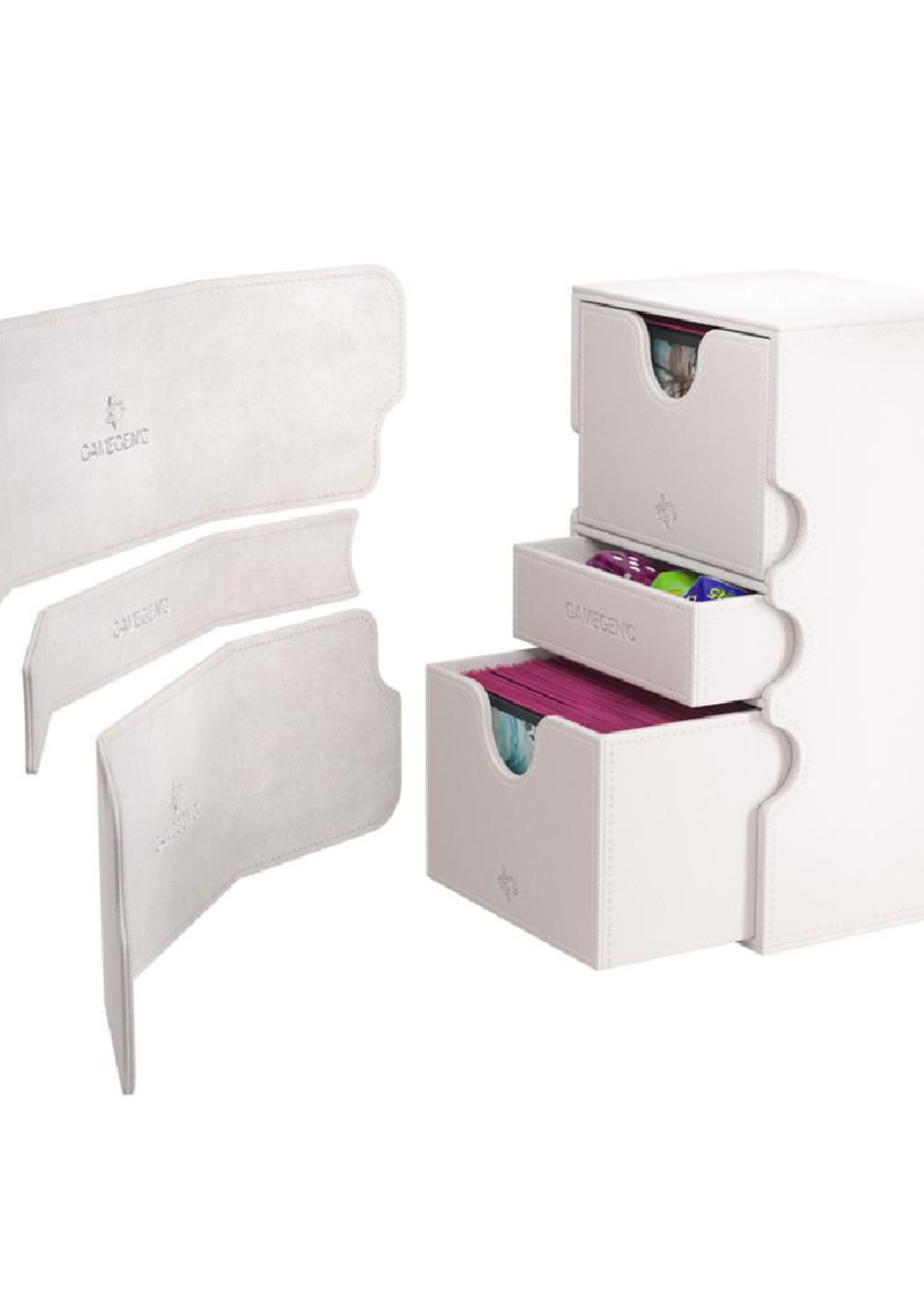 GameGenic Deckbox Stronghold 200+ White