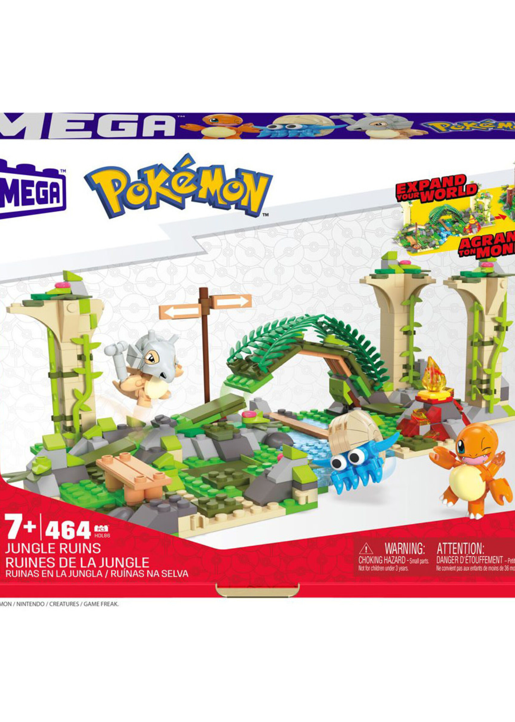 Pokemon Jungle Ruins Building  Game Mega Construx