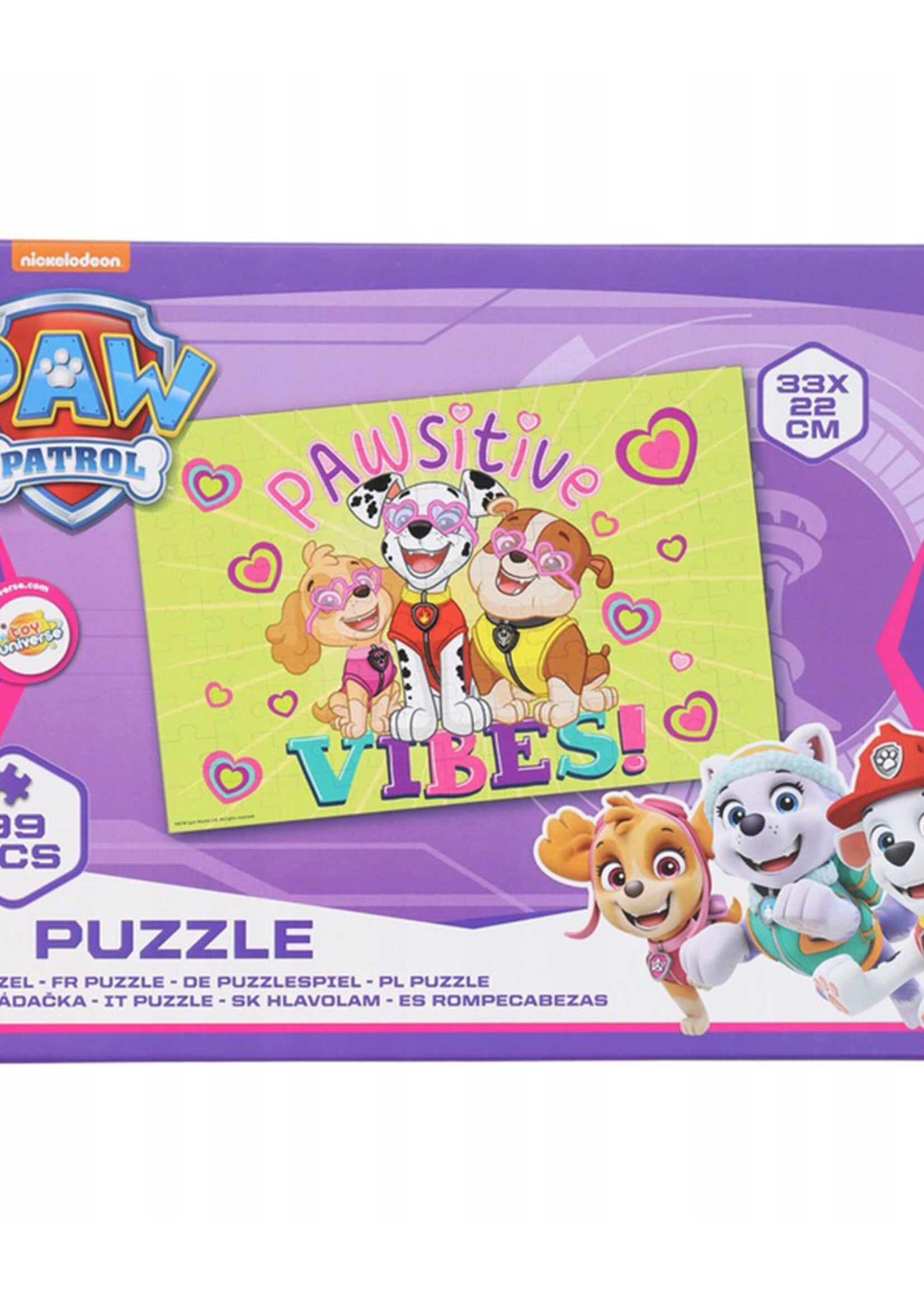 Paw Patrol Pawsitive Vibes  Puzzle 99Pcs 33x22cm