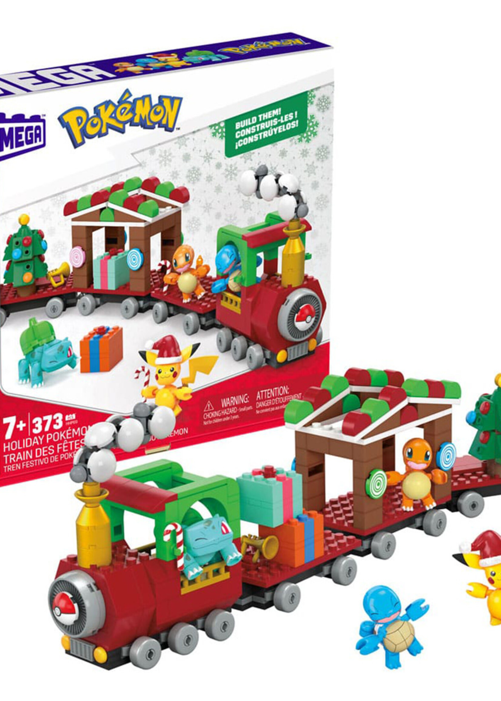 Pokémon Mega Construx Set Holiday Pokémon Train
