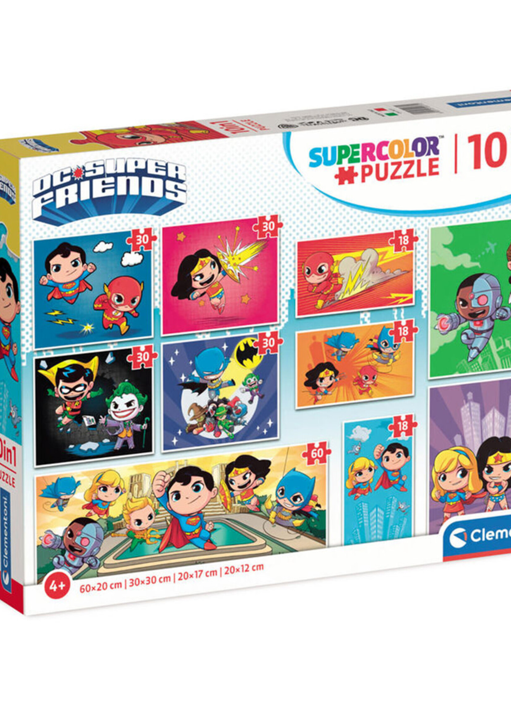 DC COMICS - 10 Puzzle 18 (3)  + 30 (4) + 48 (2) + 60 (1)