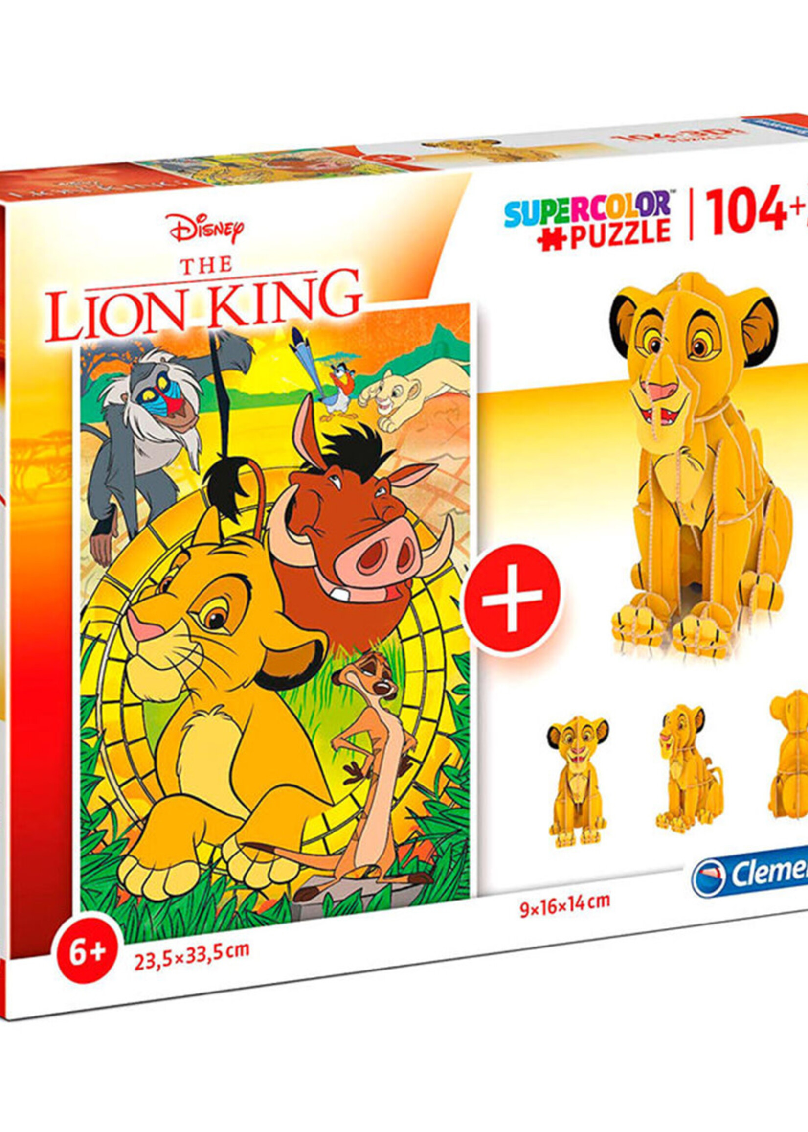 DISNEY - The lion King  Puzzle 104P + 3D Puzzle Fig
